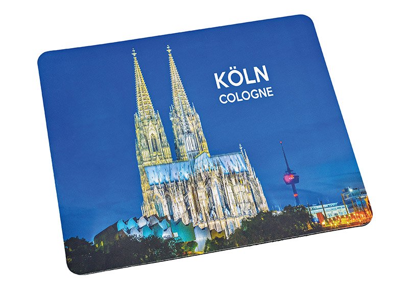 Tapis de souris Köln en plastique Coloré (L/H) 23x20cm