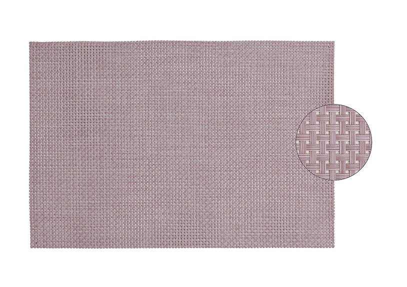 Placemat in antiek roze plastic, B45 x H30 cm