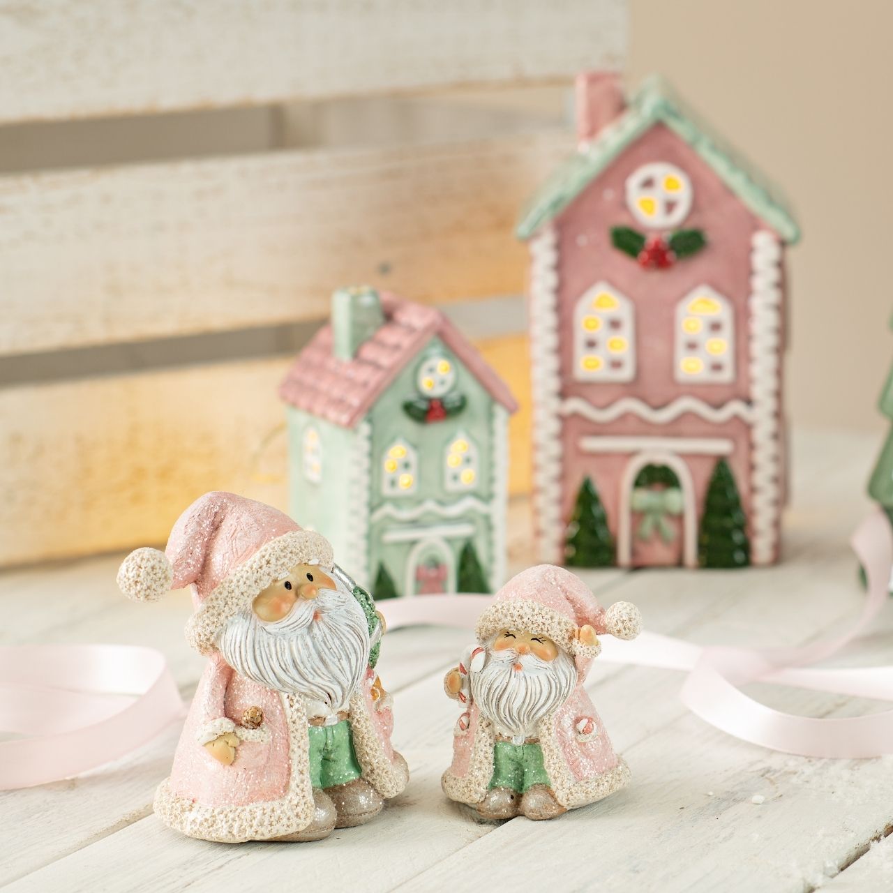 Dekofiguren, Weihnachtsdeko, Gnom, Rentiere, Schneekugeln