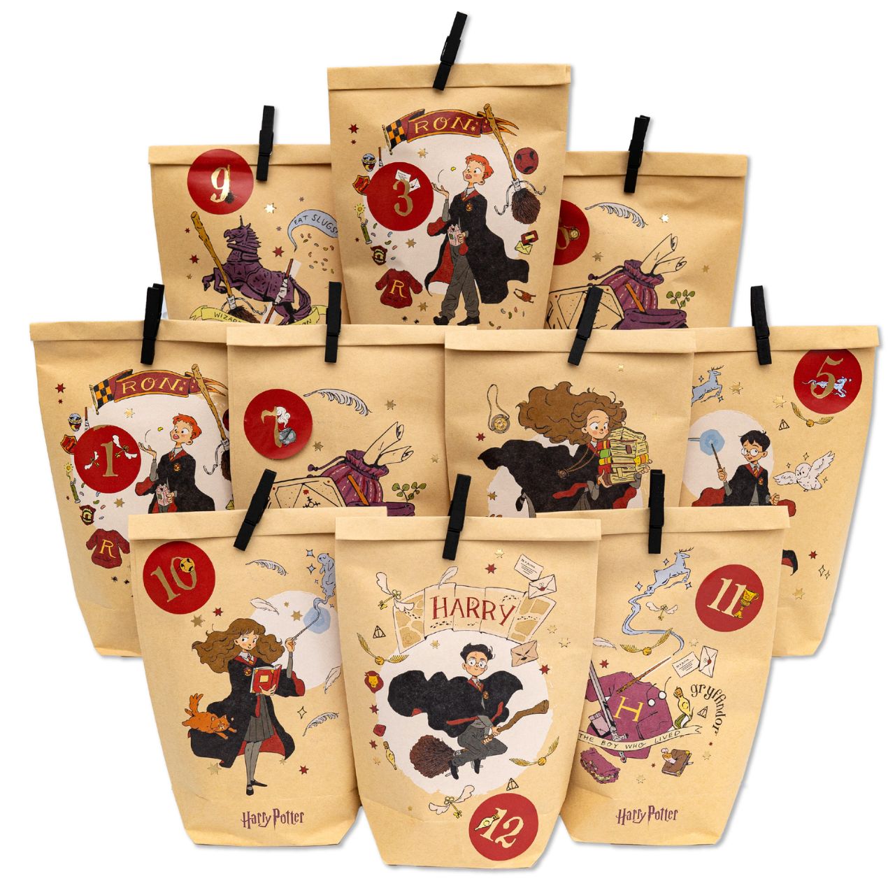  Adventskalender, Harry Potter, Papierbeutel, Kinder, Schachteln