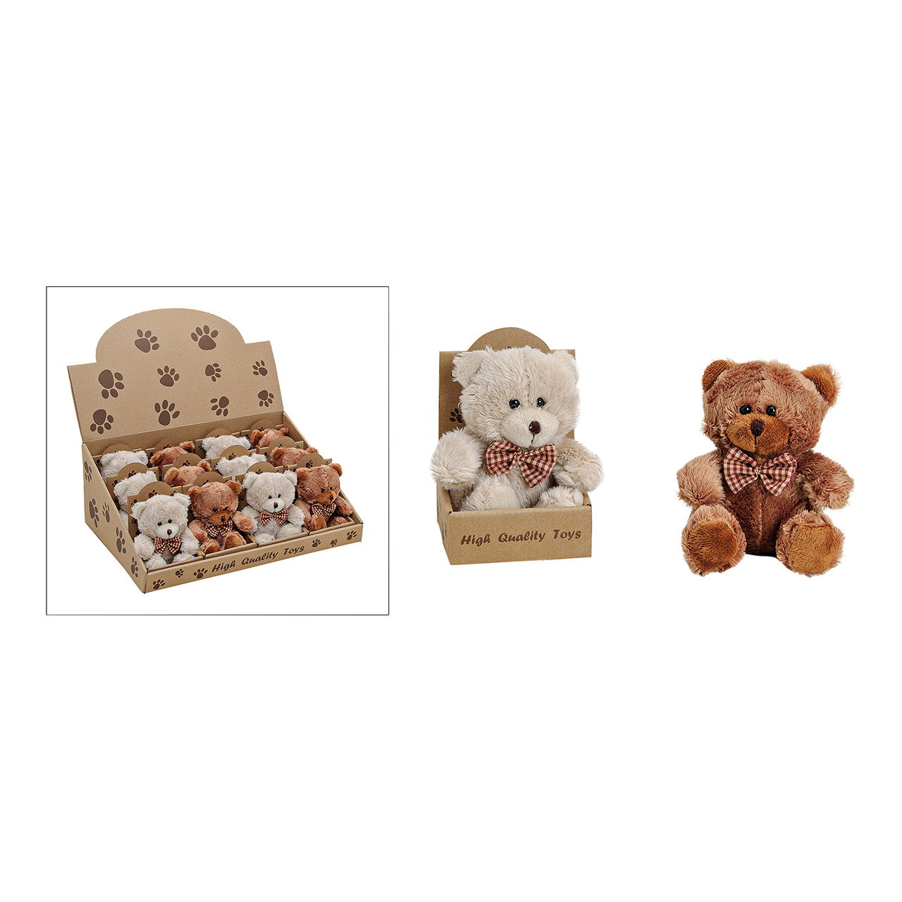 toy bears, teddy bears, plush bears, brown bear, box display