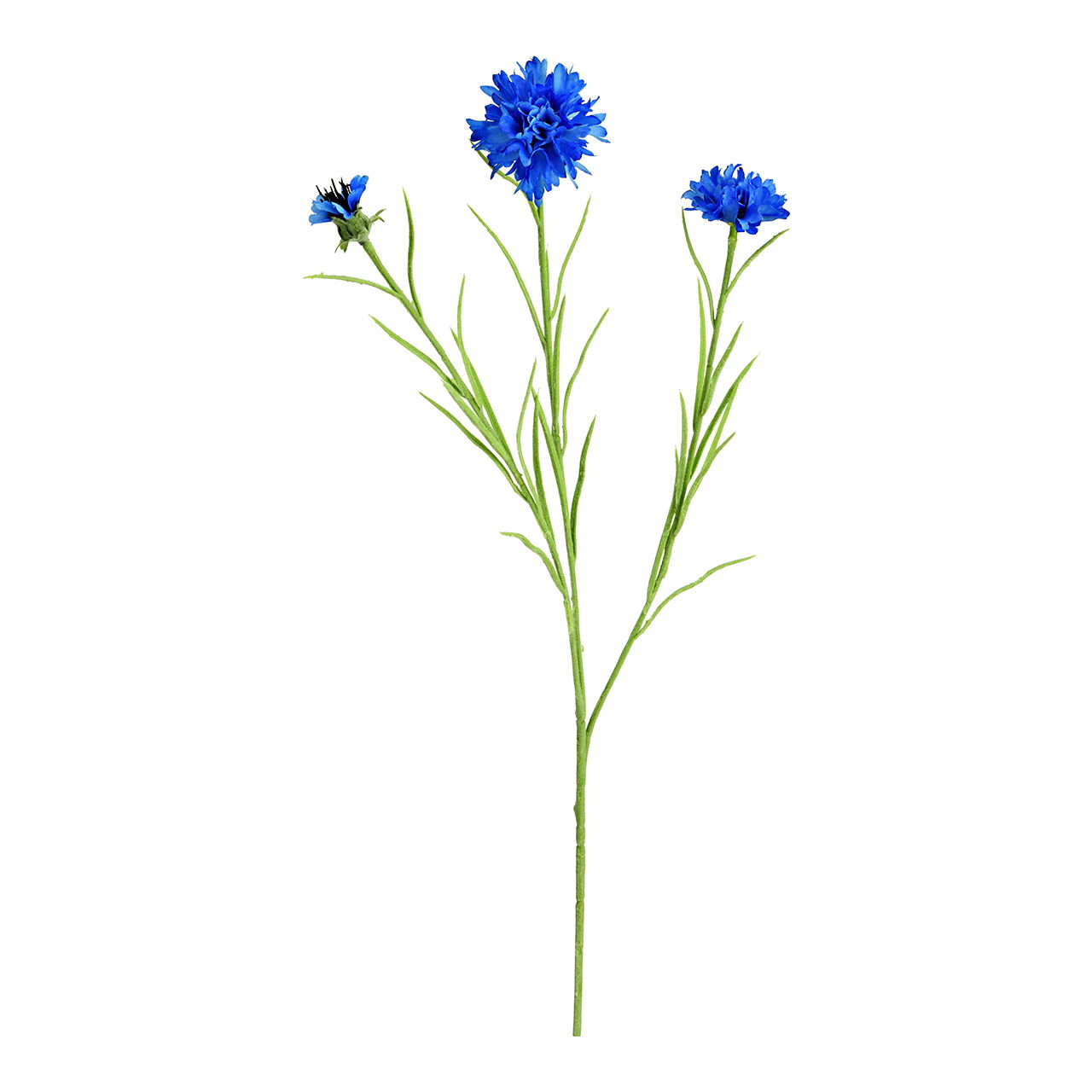 Kunstblume Glockenblume aus Kunststoff, Blau/Grün (H) 65cm