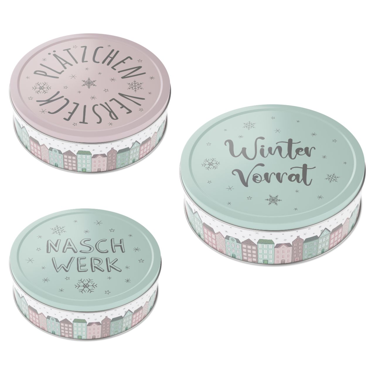  storage, tin, winter, gift, snowflakes