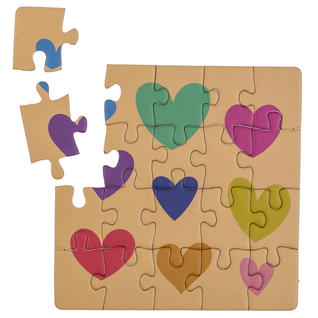 Biglietto regalo quadrato, puzzle, compleanno, (20 pezzi) con busta in busta, 4 pieghe, 24 pezzi in esposizione Spiel, Puzzlespiel, Bär, Säugetier, Tierwelt