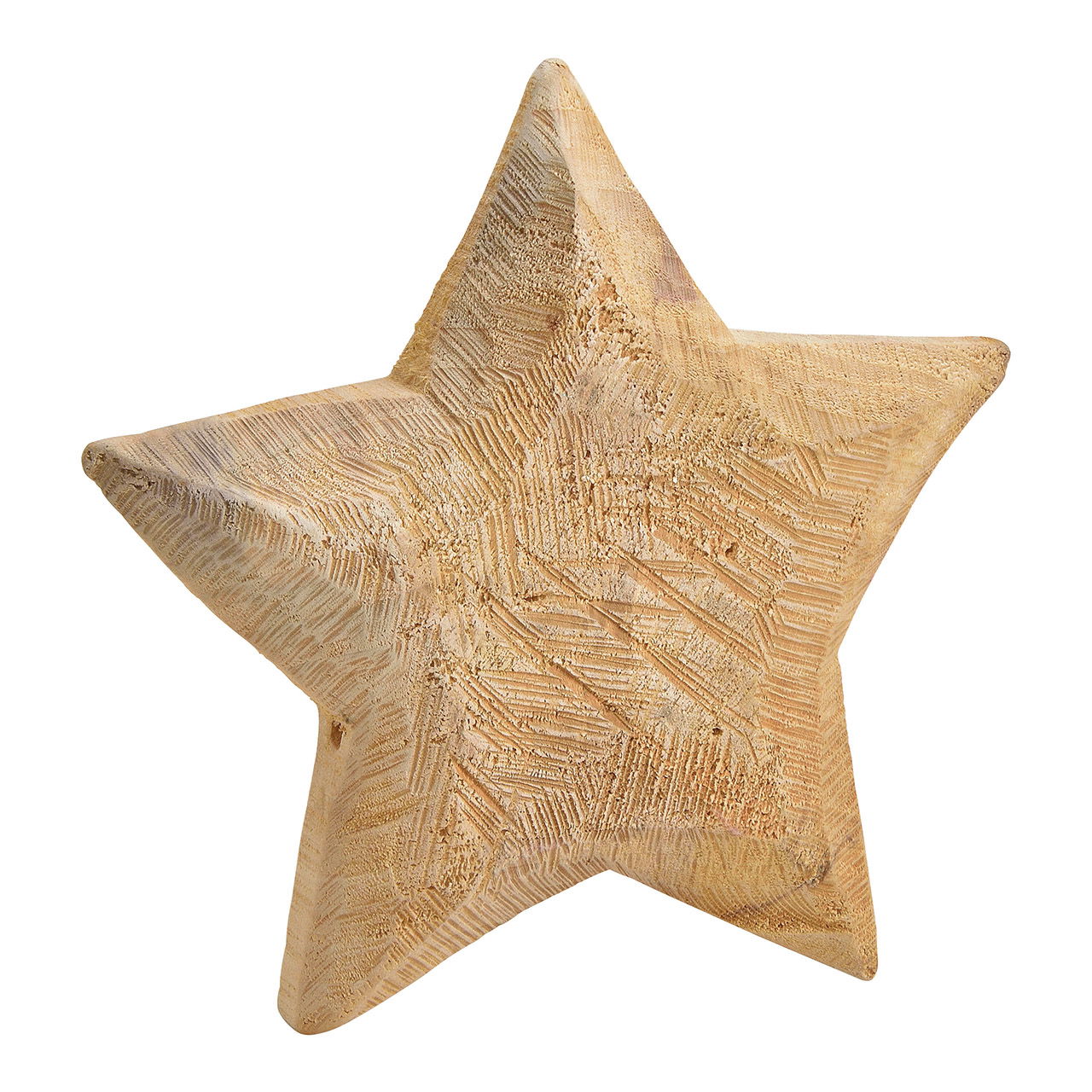 Wooden star brown (W/H/D) 30x30x3cm