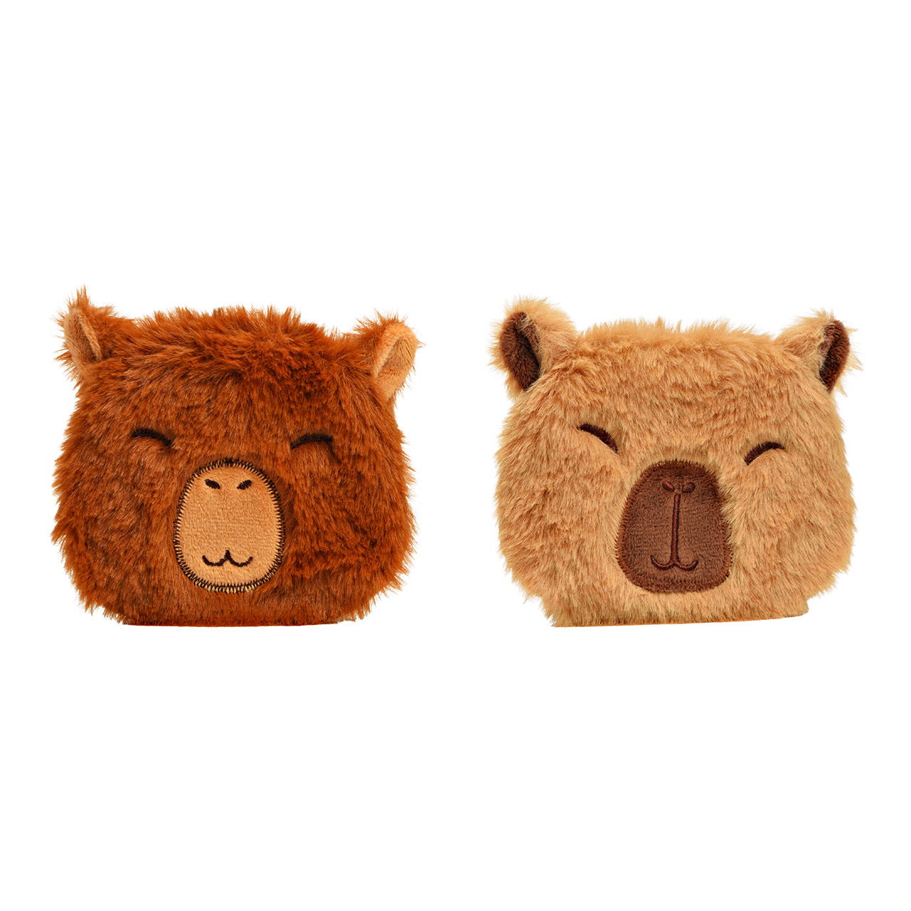 Taschenwärmer Capybara aus Kunststoff/Plüschbezug, 2-fach, Braun/Grün (B/H/T) 12x11x1cm Taschenwärmer Capybara aus Kunststoff/Plüschbezug, 2-fach, Braun/Grün (B/H/T) 12x11x1cm