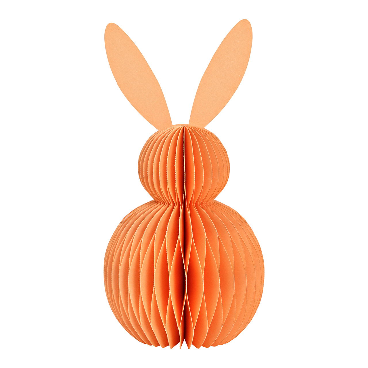 Lapin Honeycomb en papier/carton peach (L/H/P) 11x20x11cm