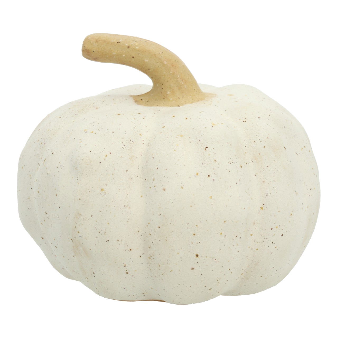 Kürbis aus Keramik Beige (B/H/T) 9x8x9cm Essen, Pflanze, Produzieren, Kürbis, Gemüse