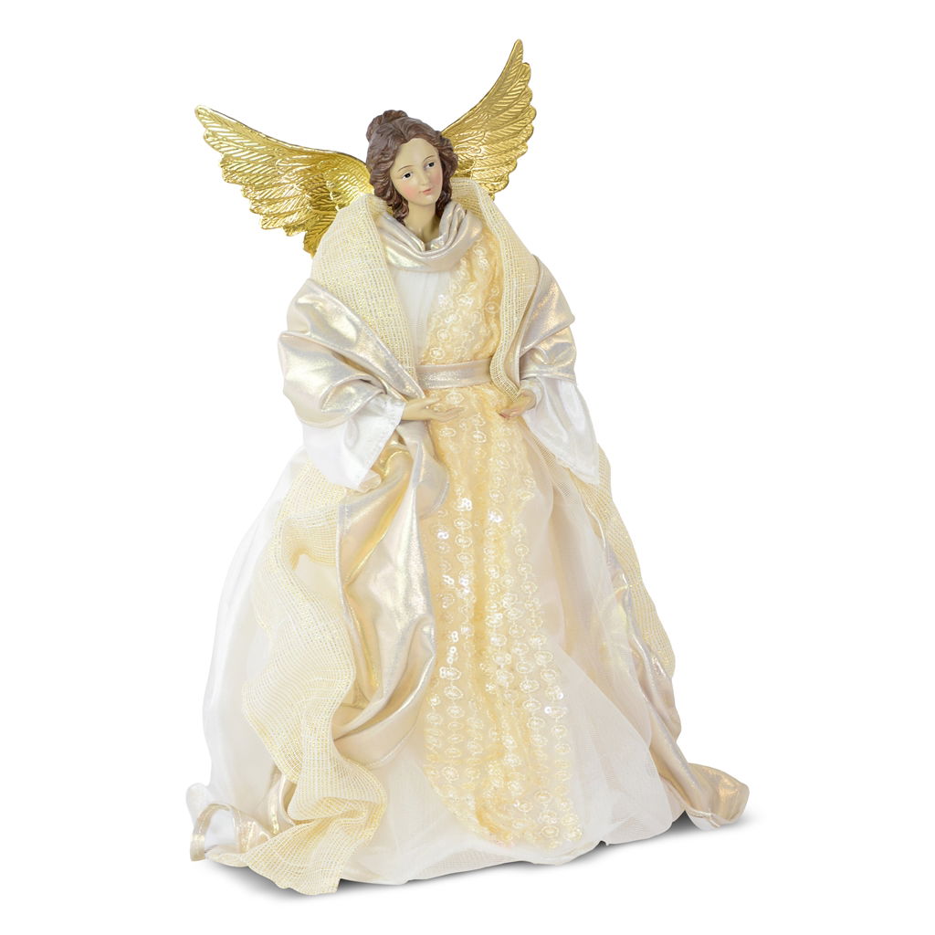 Andel na vrchol stromu, poly, 35 cm, 1 ks, bílý Figur, Erwachsener, Braut, Person, Frau