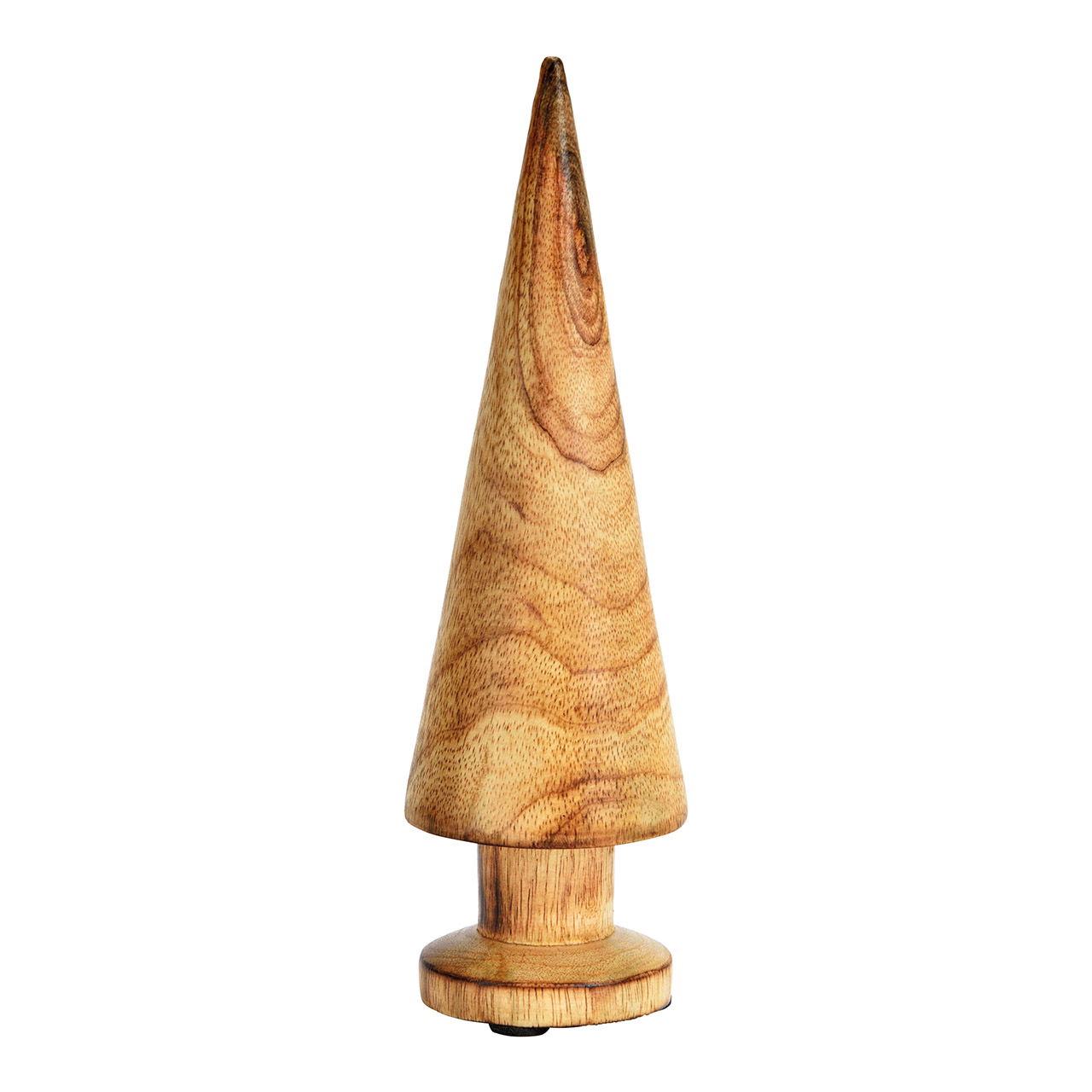 Tannenbaum aus Mangoholz natur (B/H/T) 6x6x20cm