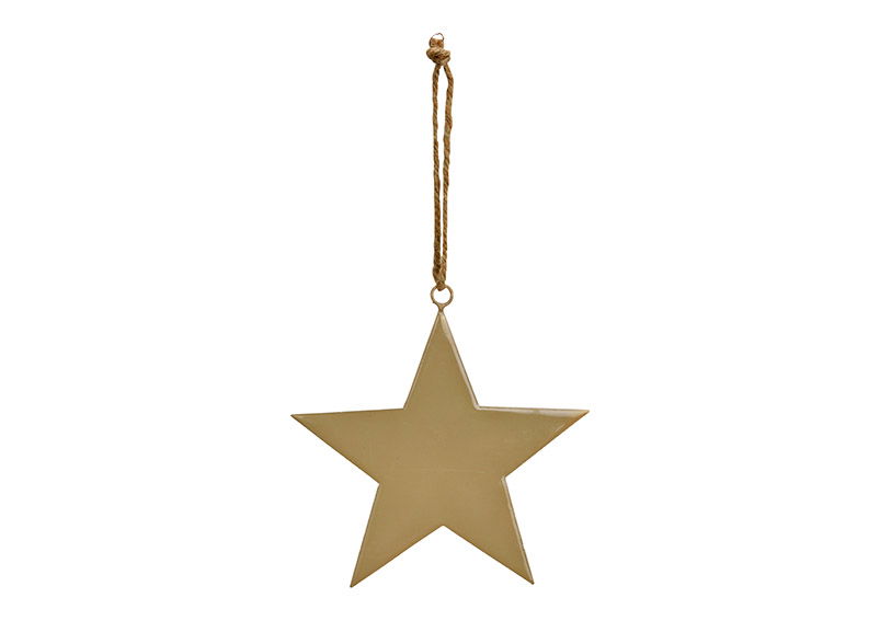 Percha estrella de metal beige (A/A) 15x15cm