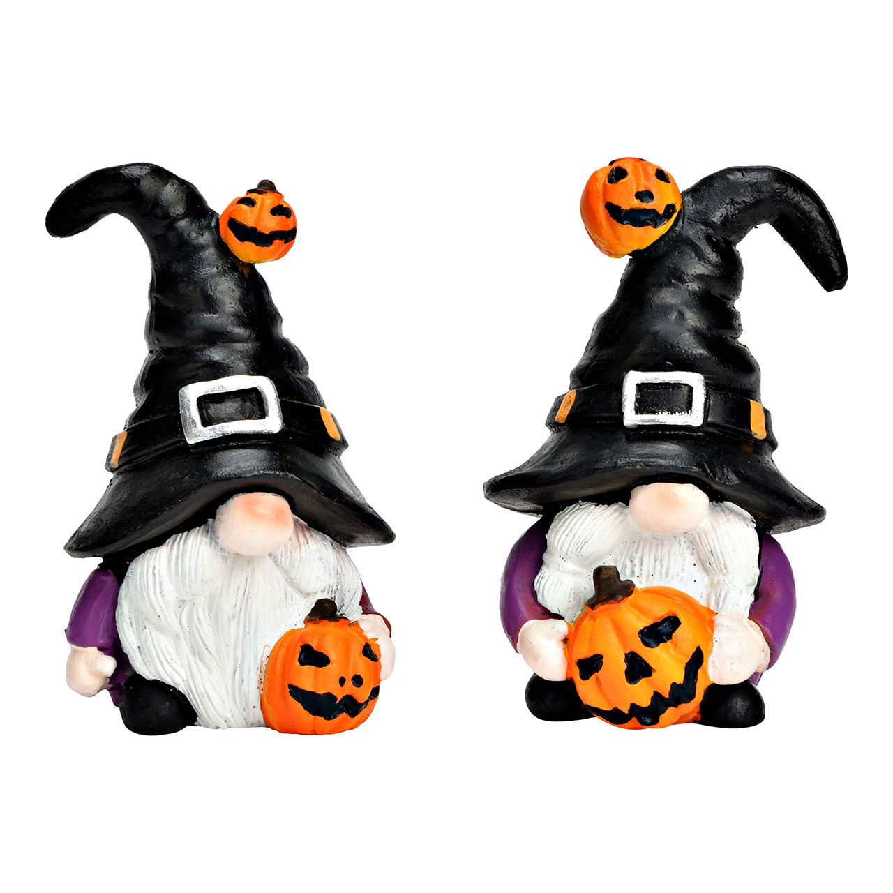 Halloween elf figure made of poly, 2-fold, colorful (W/H/D) 5x8x5cm