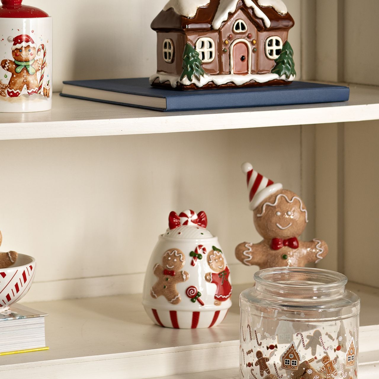 Lata de cerámica de colores para guardar figuritas de pan de jengibre (A/A/P) 11x14x11cm Essen, Süßigkeiten