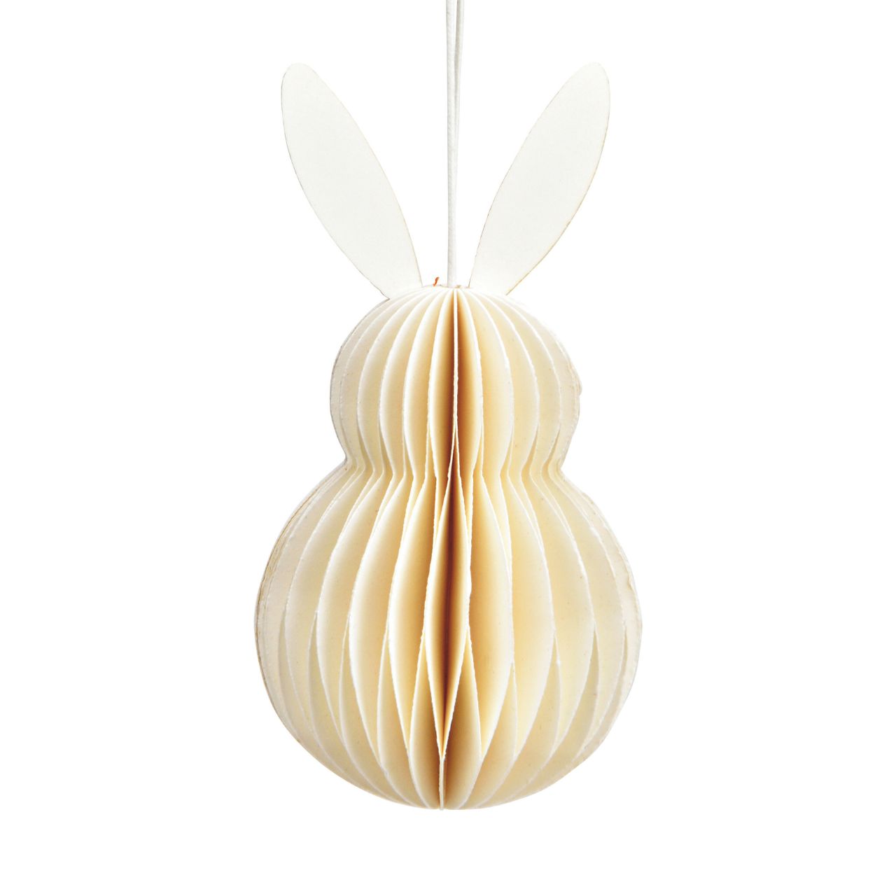 Hänger Honeycomb Hase aus Papier/Pappe weiß (B/H/T) 6x10x6cm Zubehor