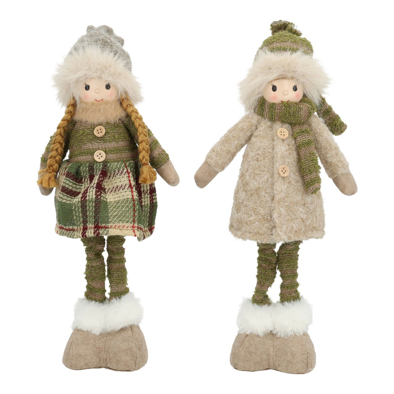 Bambino in tessuto verde 2 pieghe (L/H/D) 16x40x10cm Puppe, Spielzeug, Kleidung, Mantel, Person