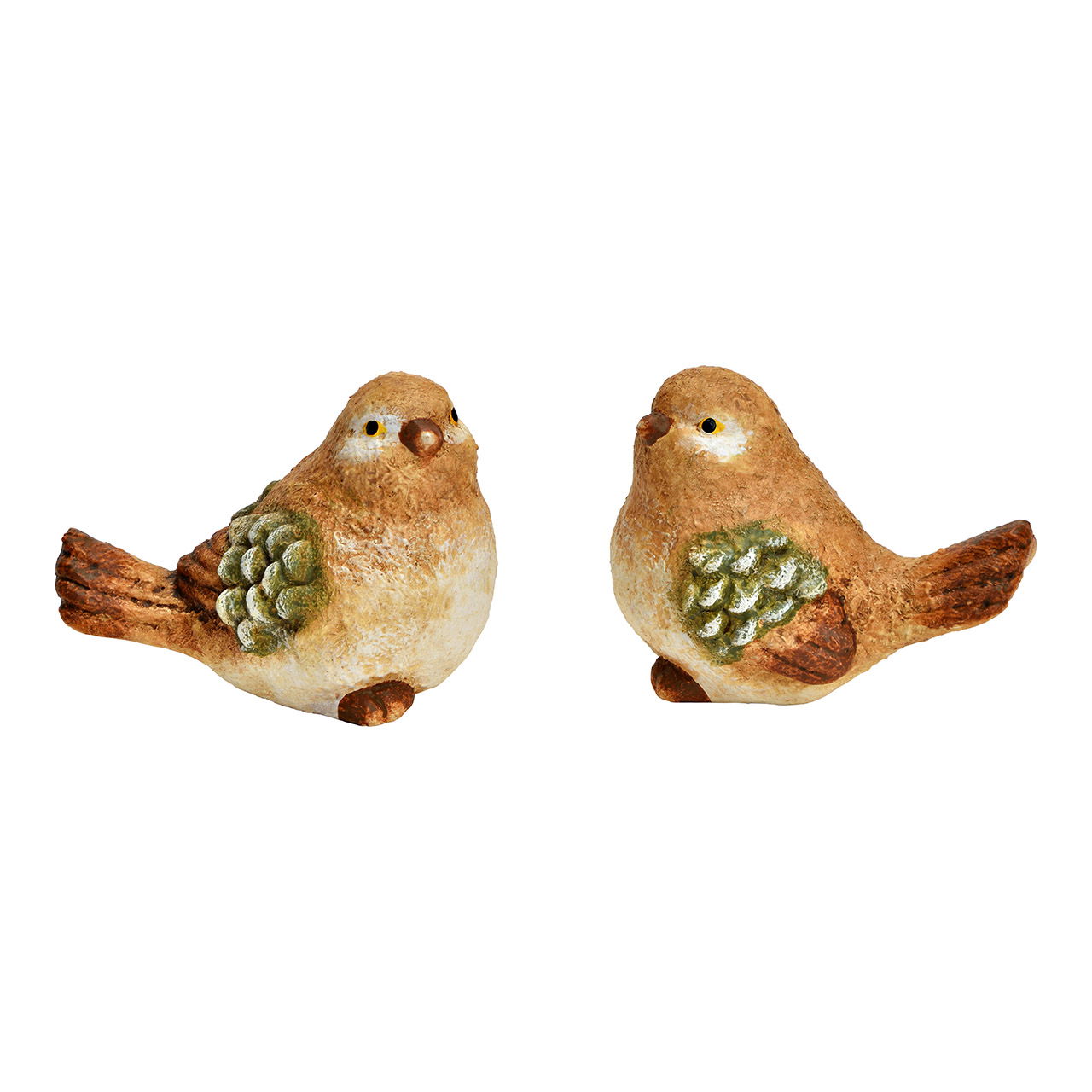 Vogel aus Ton, 2-fach, Braun (B/H/T) 8x6x5cm Vogel aus Ton, 2-fach, Braun (B/H/T) 8x6x5cm