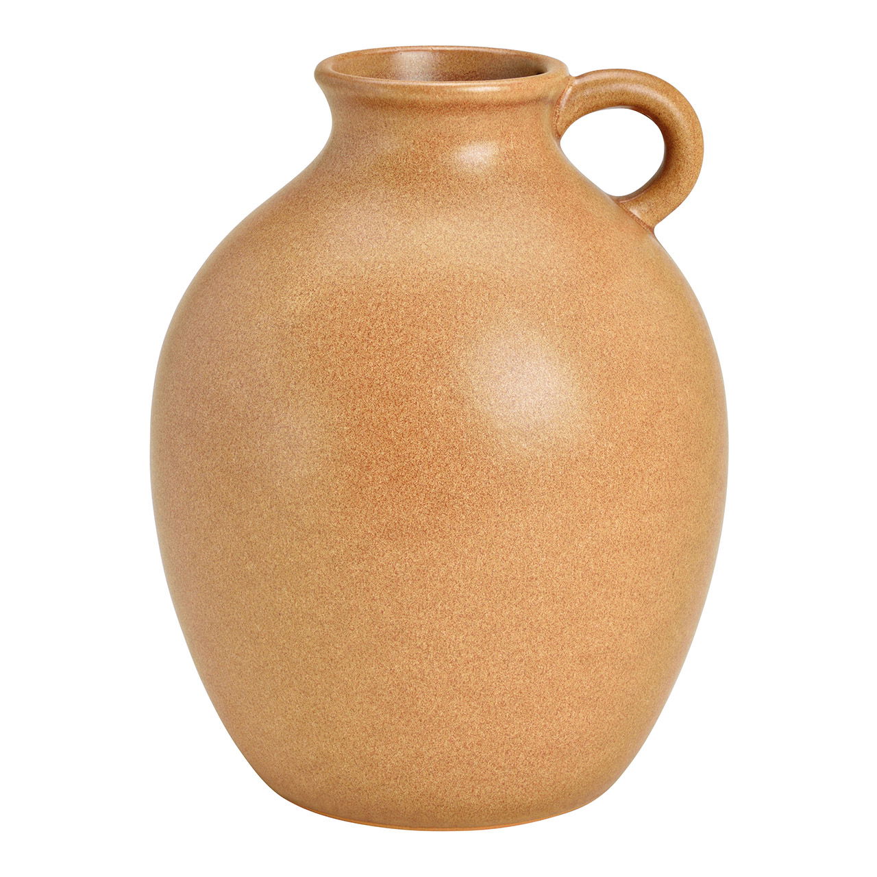 Vase, Krug aus Keramik Braun (B/H/T) 19x24x19cm