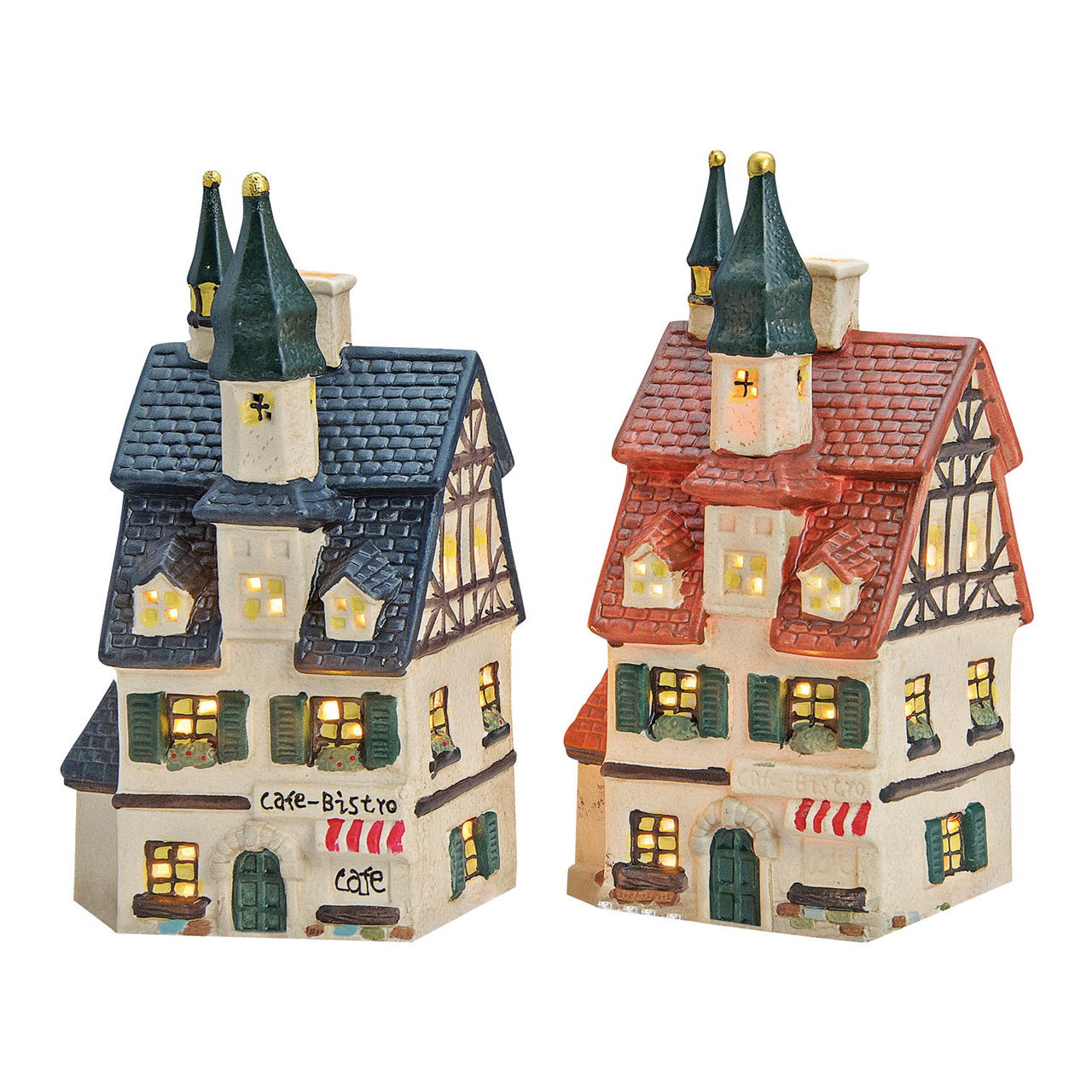 Wurm Lichthaus "Cafe-Bistro" aus Porzellan, 2-fach, Bunt (B/H/T) 10x20x8cm Wurm Lichthaus "Cafe-Bistro" aus Porzellan, 2-fach, Bunt (B/H/T) 10x20x8cm