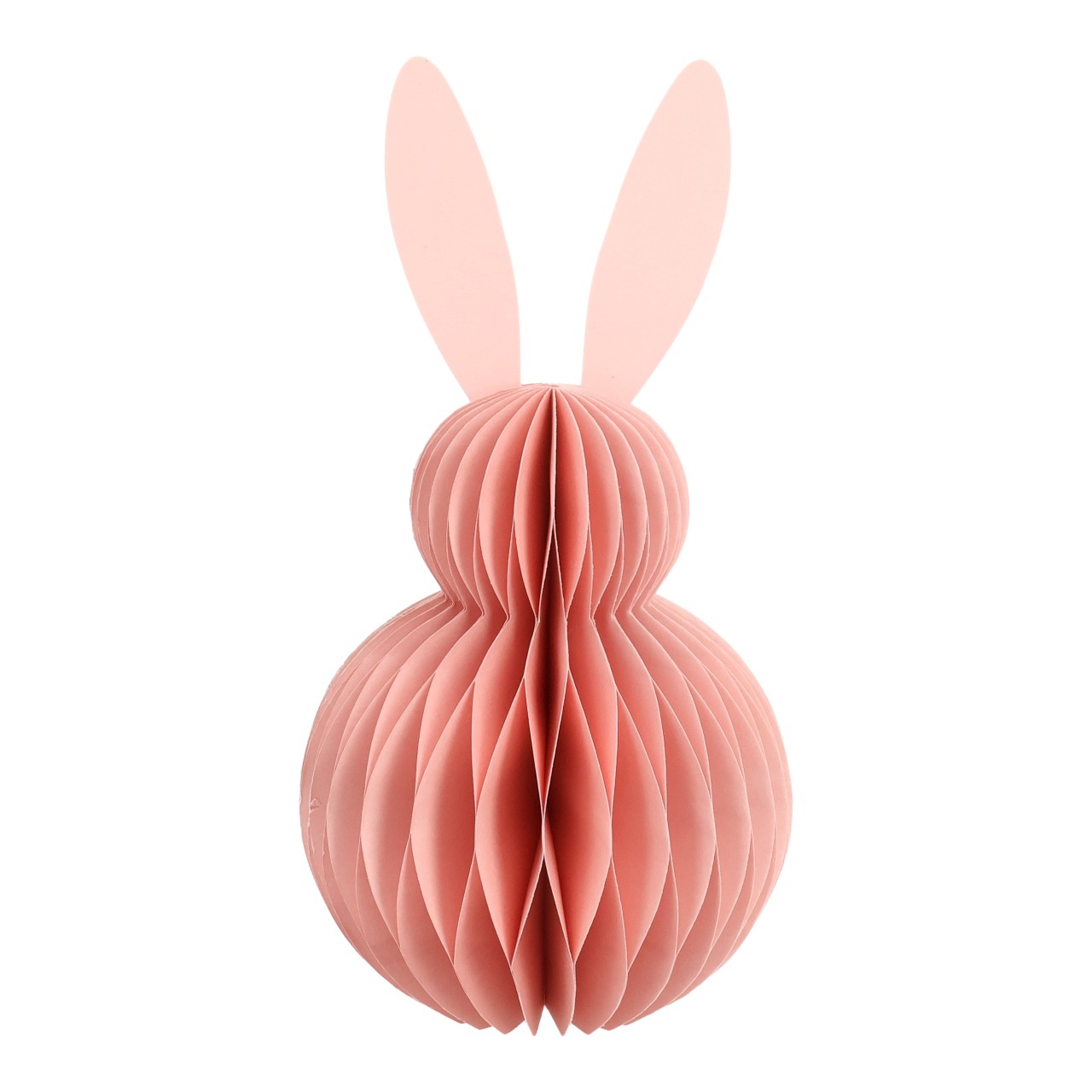 Honeycomb Hase aus Papier/Pappe Pink/Rosa (B/H/T) 11x20x11cm Papierdeko, Wabenstruktur, rosa Hase, Dekoration, Ostern