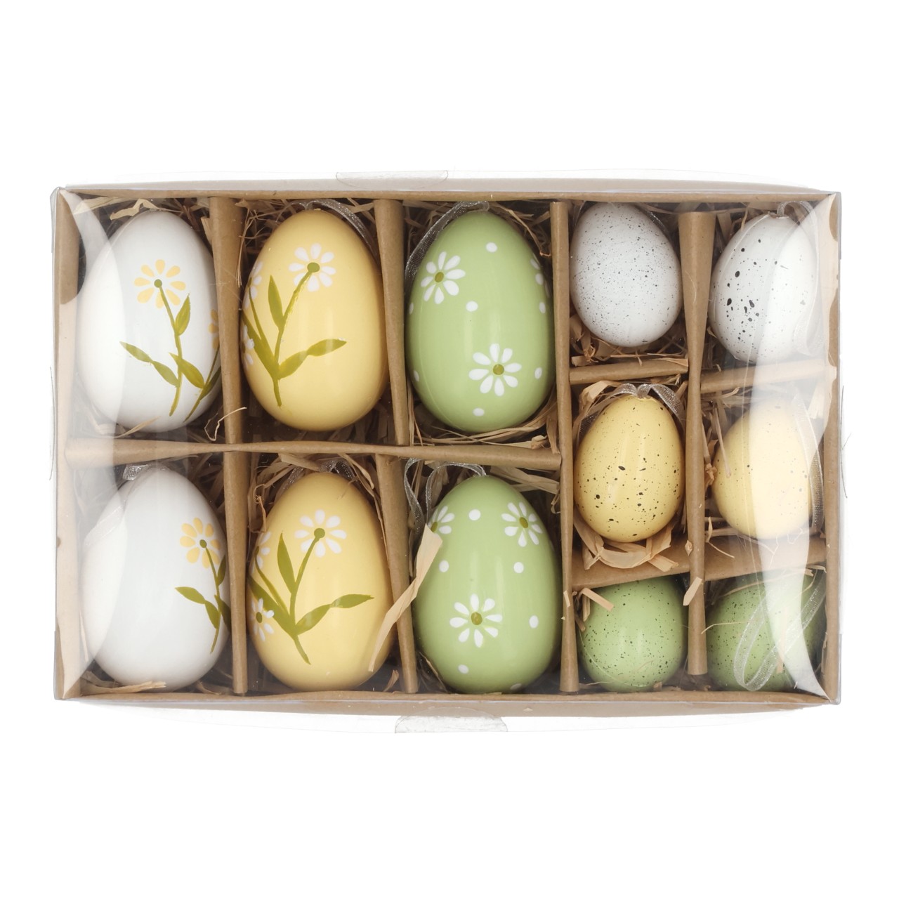 Ostereier, Eierbox, bemalte Eier, Dekor-Eier, Pastellfarben