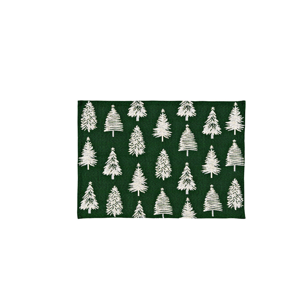 Tischset Tannenbaum Dekor aus Textil, Grün (B/H) 48x33cm