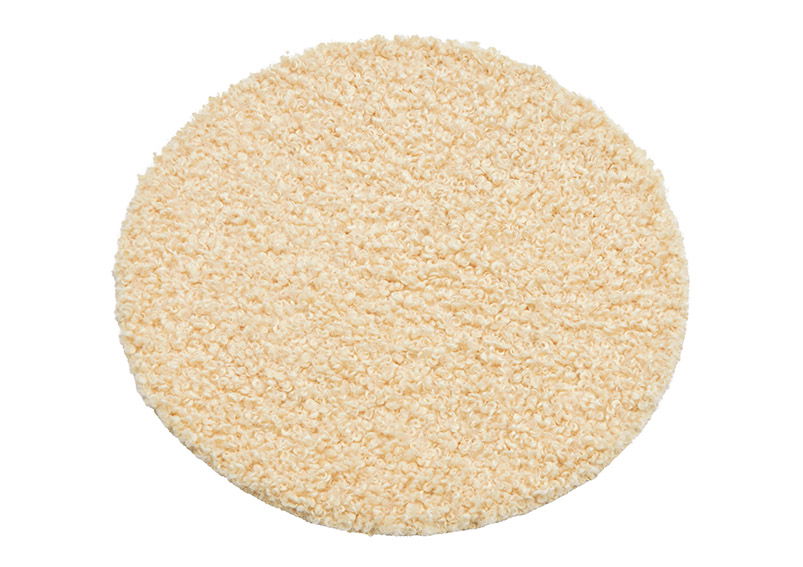 Polyester zitkussen beige Ø34cm Polyester zitkussen beige Ø34cm
