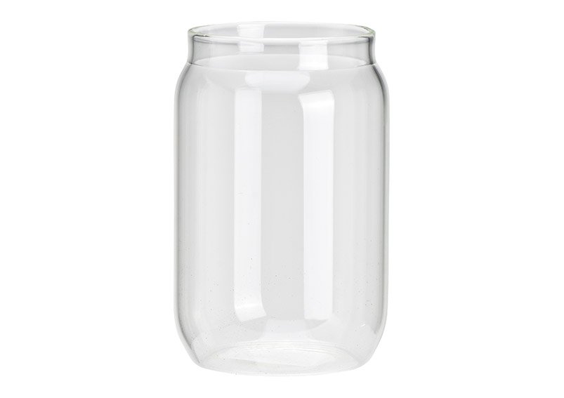 Trinkglas aus Glas transparent (B/H/T) 8x12x8cm, 350ml