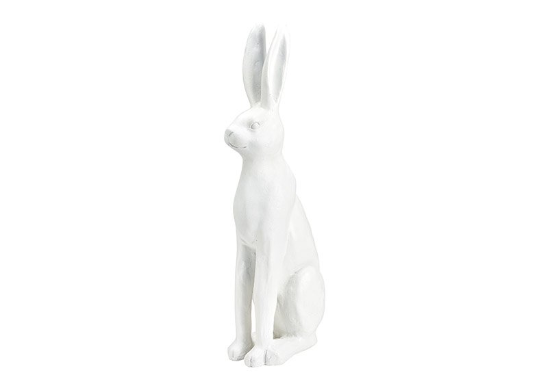 Poly rabbit white (W/H/D) 12x52x18cm