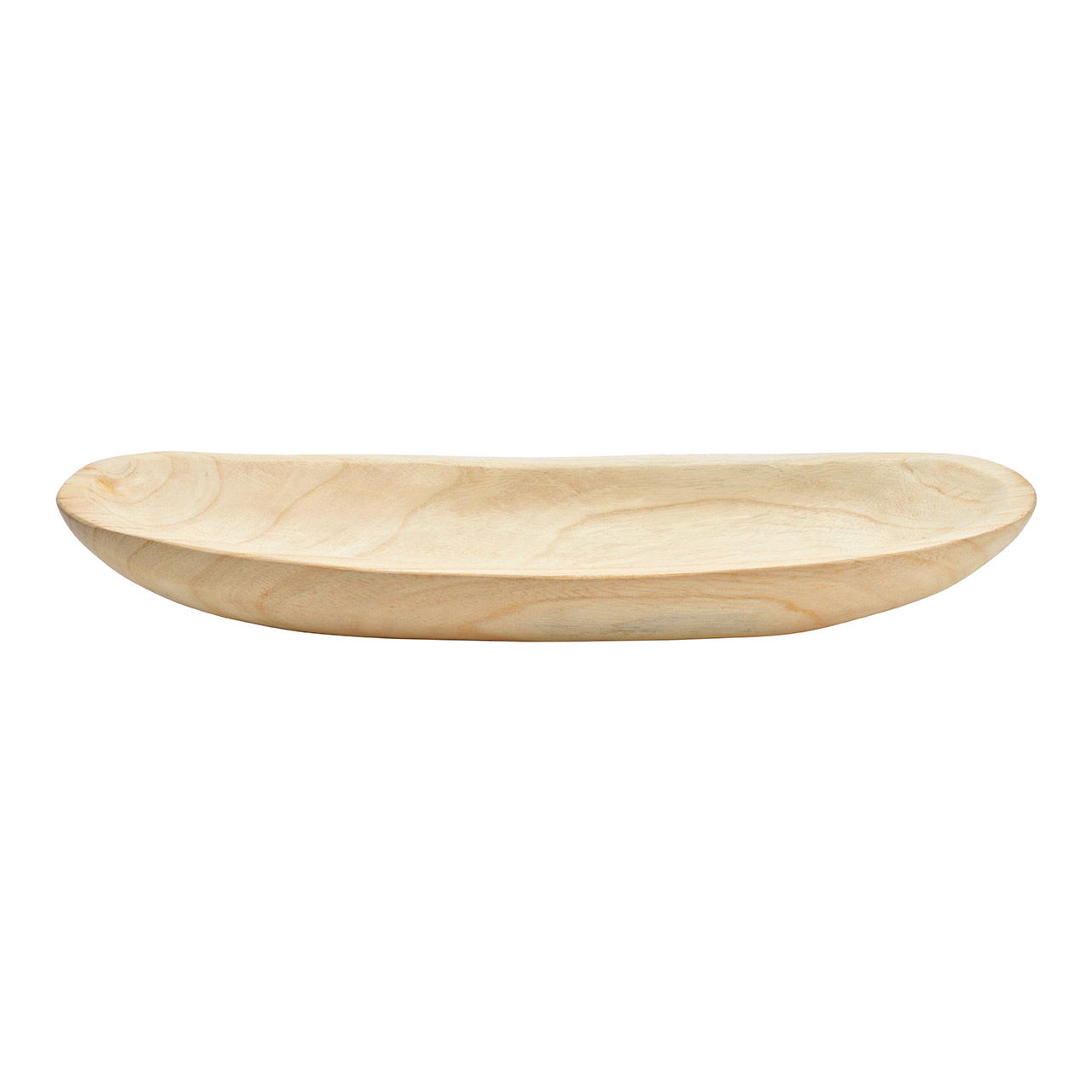 Bowl made of paulownia wood natural (W/H/D) 60x6x20cm