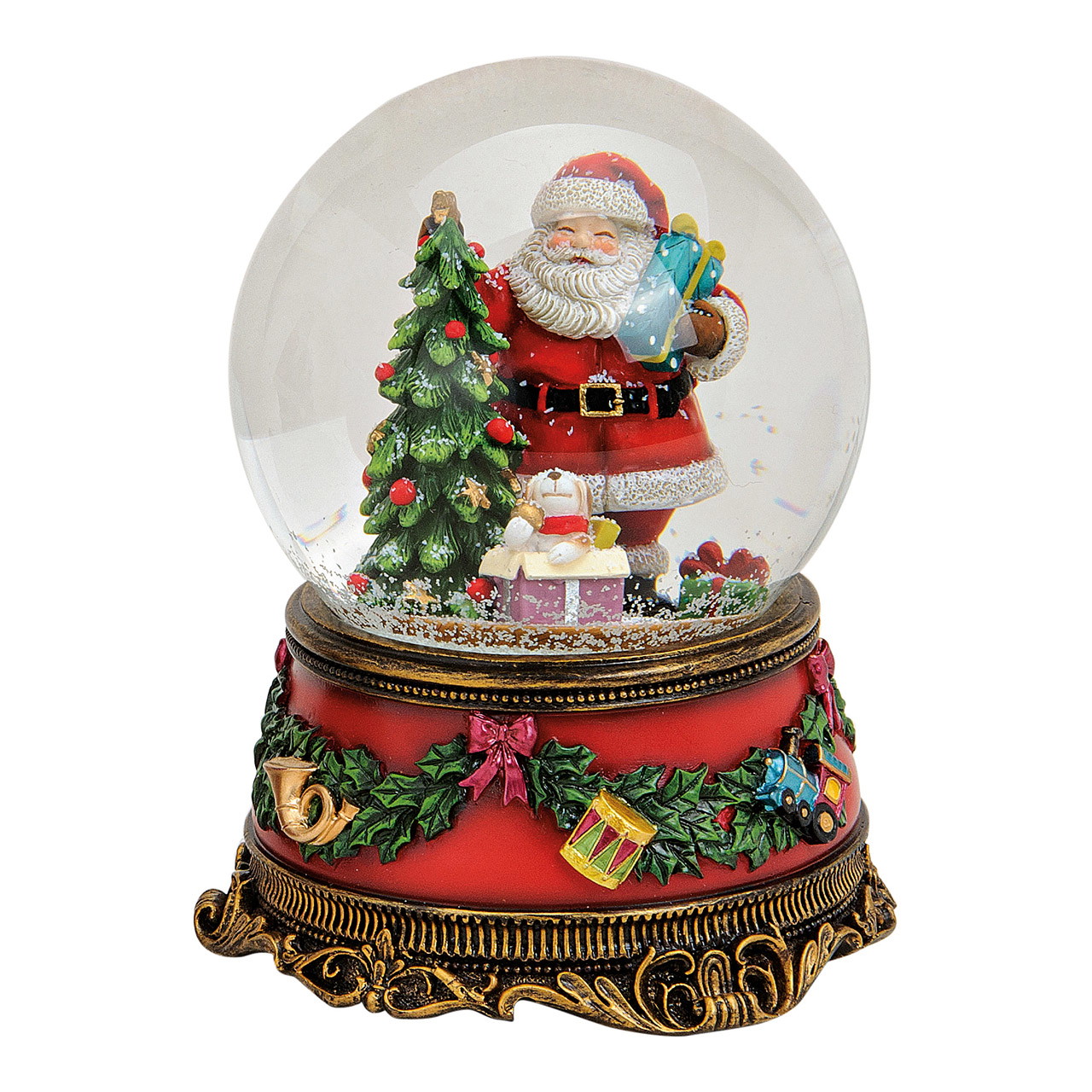 Schneekugel, Weihnachtsdeko, Santa, Lebkuchenbaum, Kugel-Deko