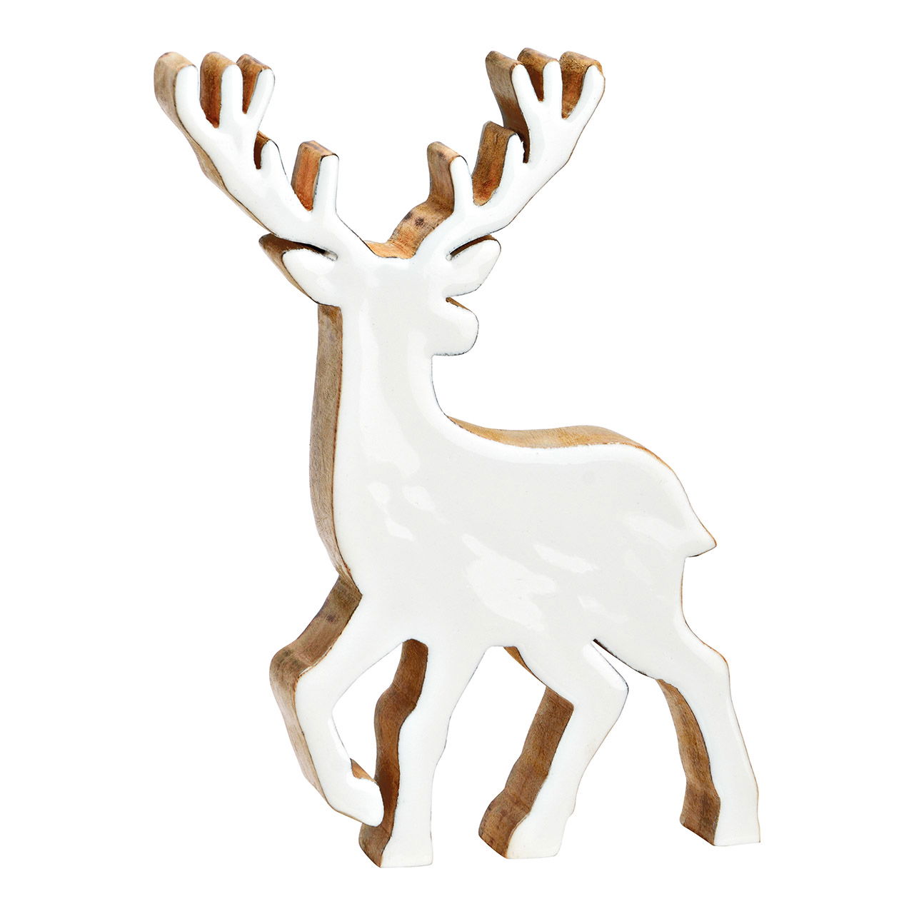 Deer made of mango wood (W/H/D) 15x21x2cm Deer made of mango wood (W/H/D) 15x21x2cm