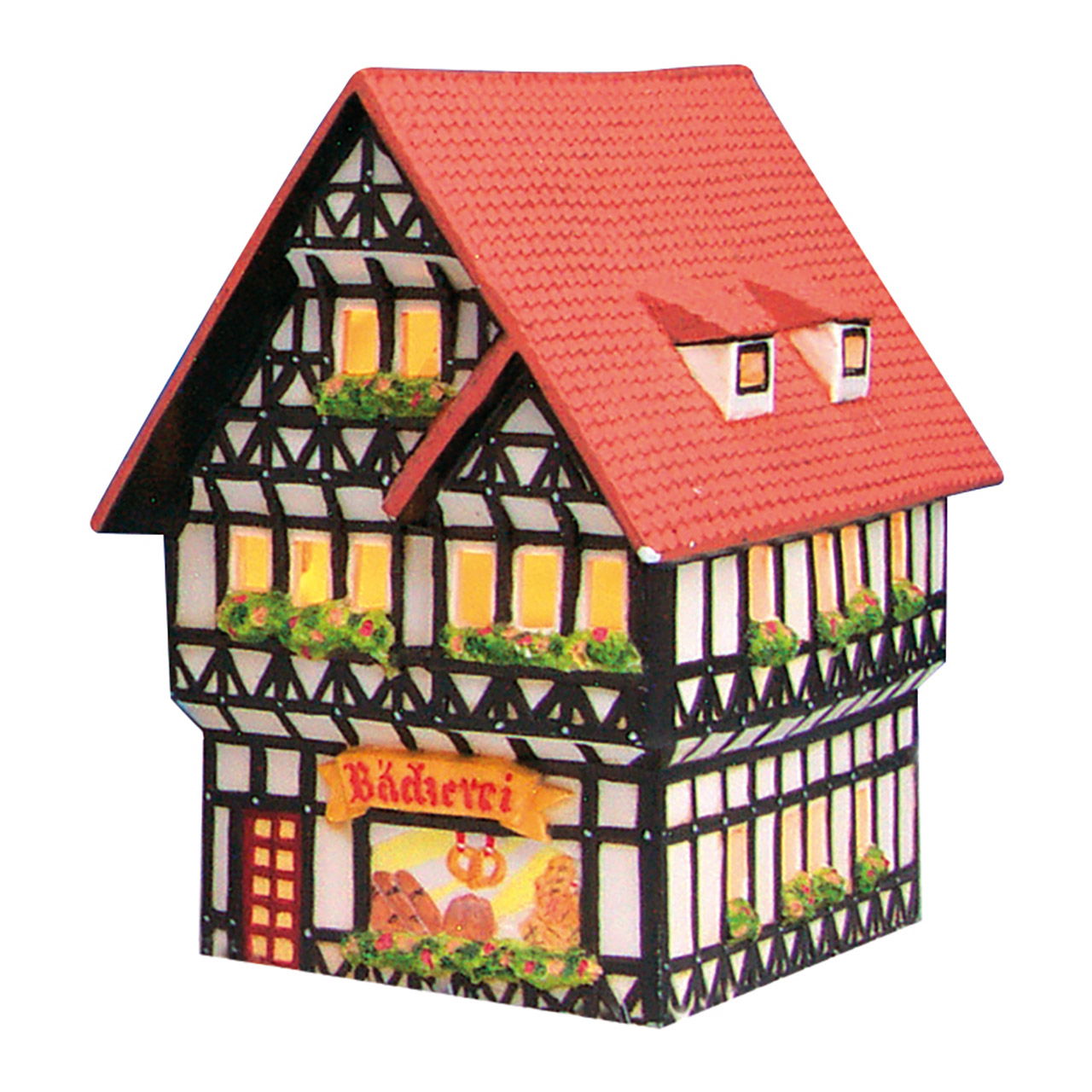 Boulangerie Linz/Rhin en porcelaine, L16 x P11 x H17 cm