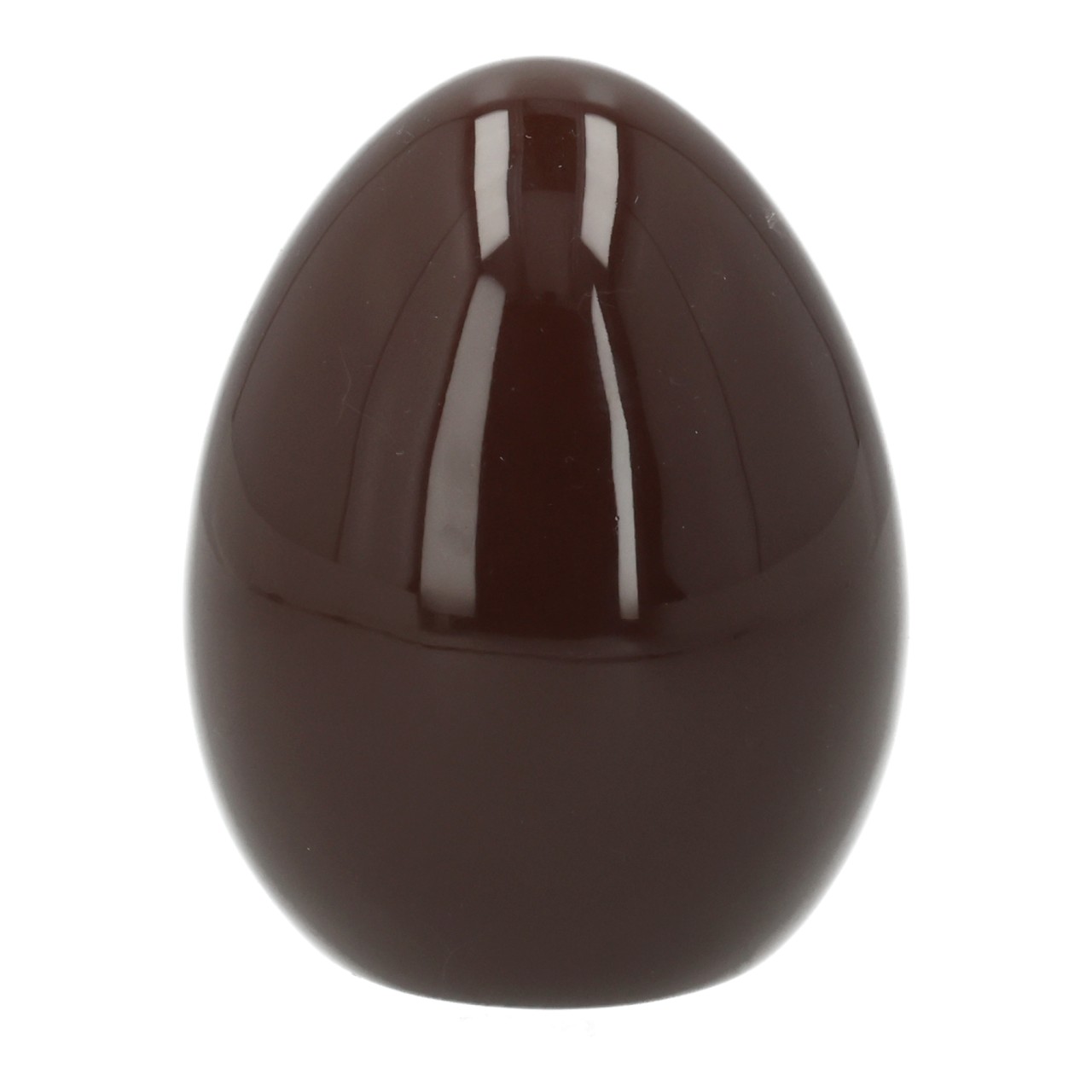 Ceramic Easter egg brown (W/H/D) 6x8x6cm Eierform, Schoko, Glasur, Bonbon, Schokoladenei
