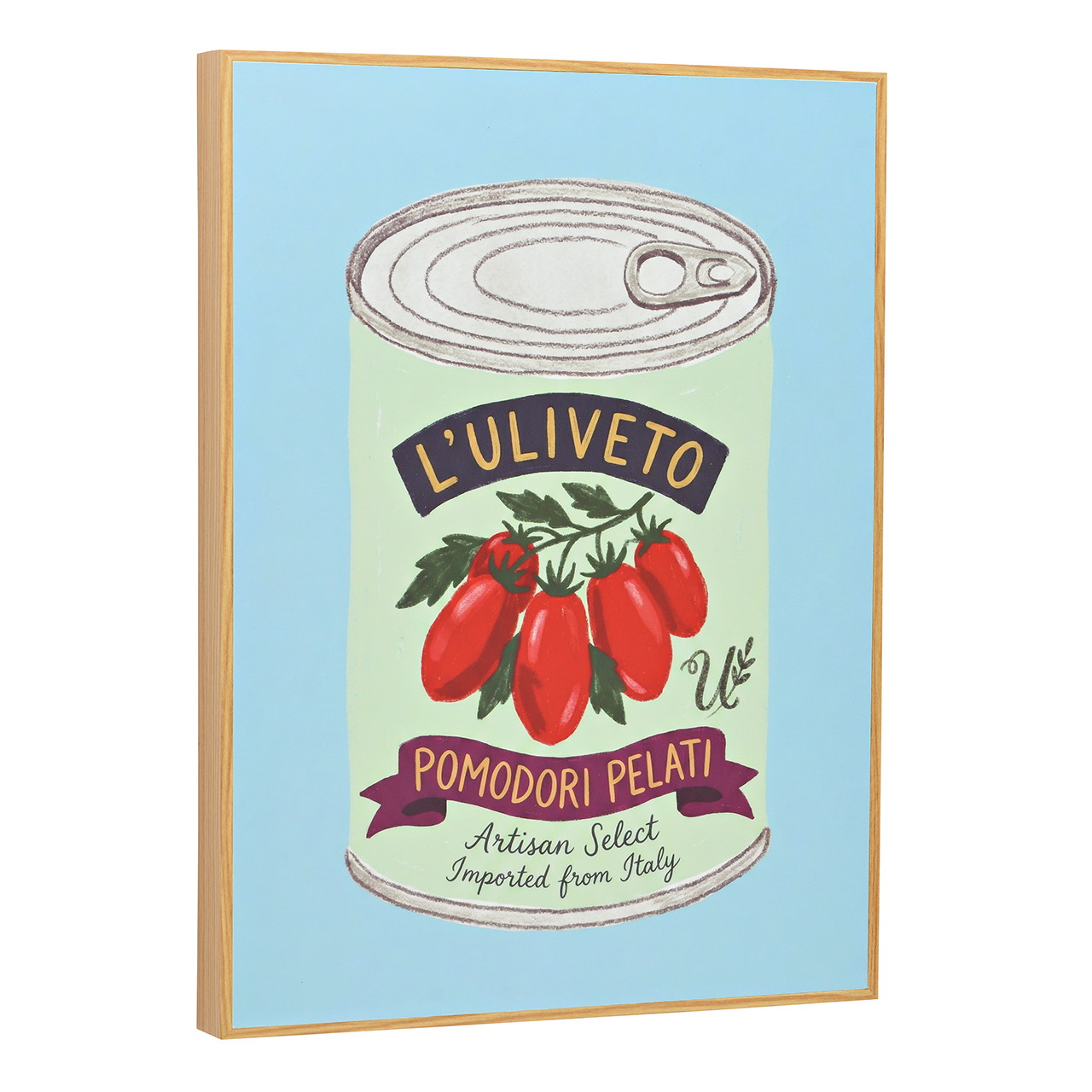 Decorative Sign/Wall Art Colorful Wooden Tomatoes (W/H/D) 30x40x3 cm Allgemein, Tomate, Dosenmotiv, Pop-Art, Gerahmtes Poster