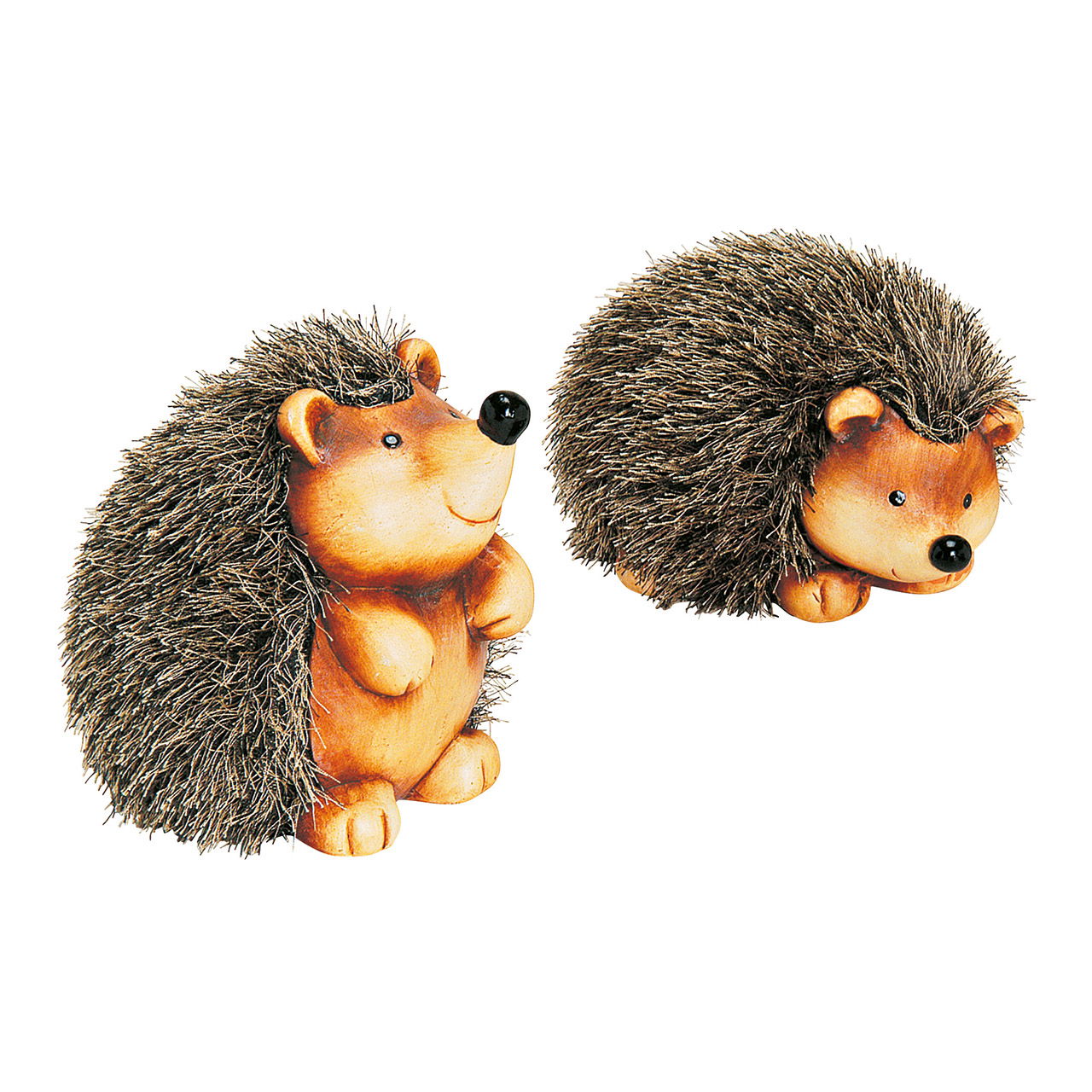 Igel aus Ton/Kunstfell, sortiert, Braun/Schwarz Ø 17cm Igel aus Ton/Kunstfell, sortiert, Braun/Schwarz Ø 17cm