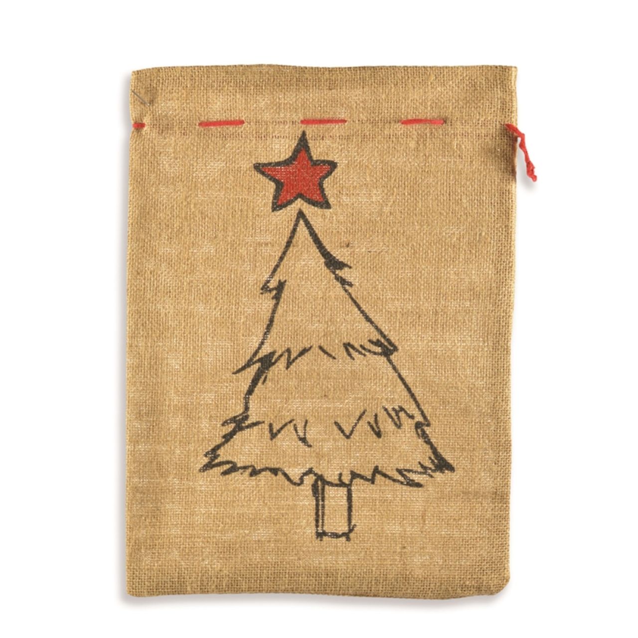 Jutebeutel, Stofftasche, Weihnachtsbaum, Jute-Tasche, Weihnachtsdeko