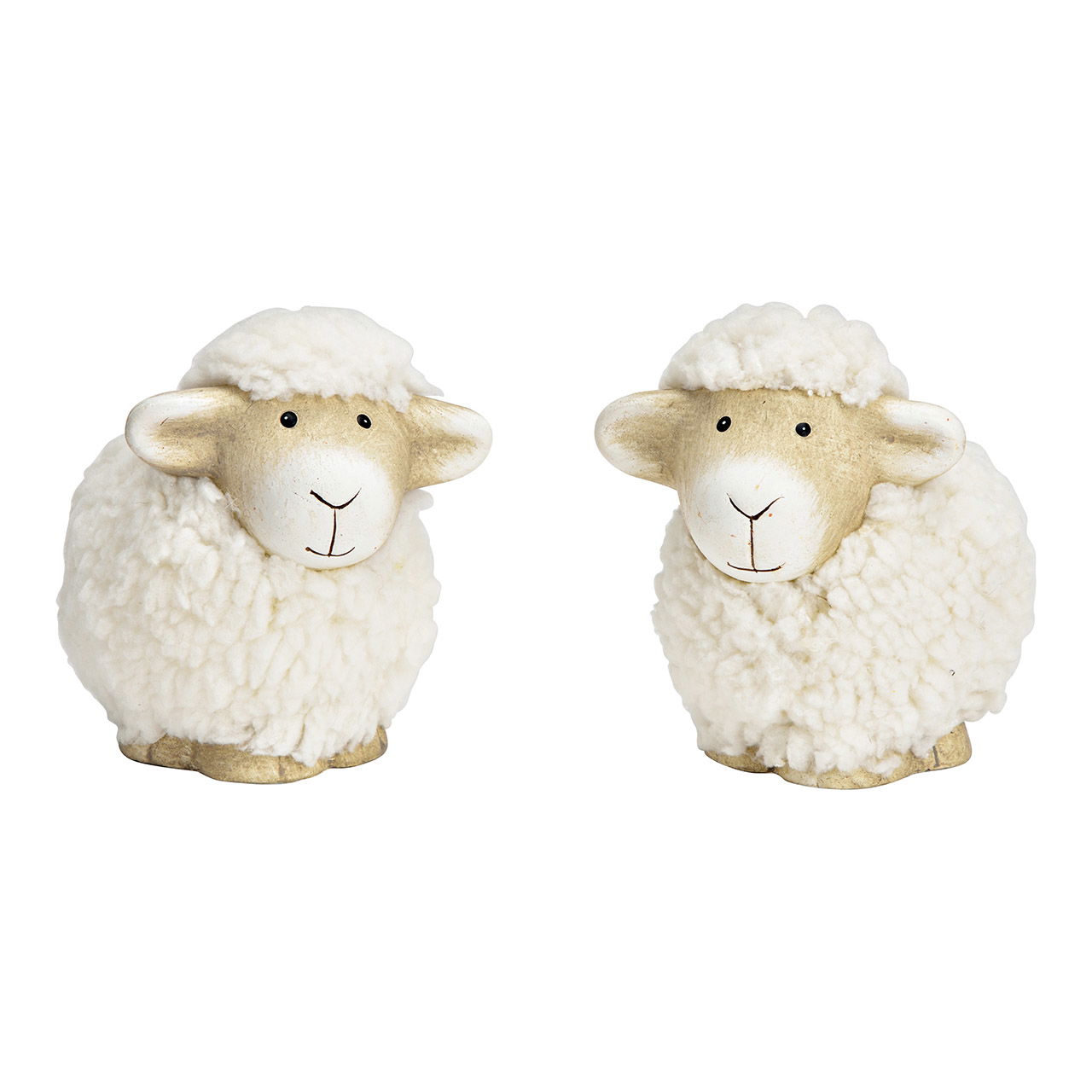 Schaap van klei 2-voudig, (B/H/D) 8x10x9cm Schaap van klei 2-voudig, (B/H/D) 8x10x9cm