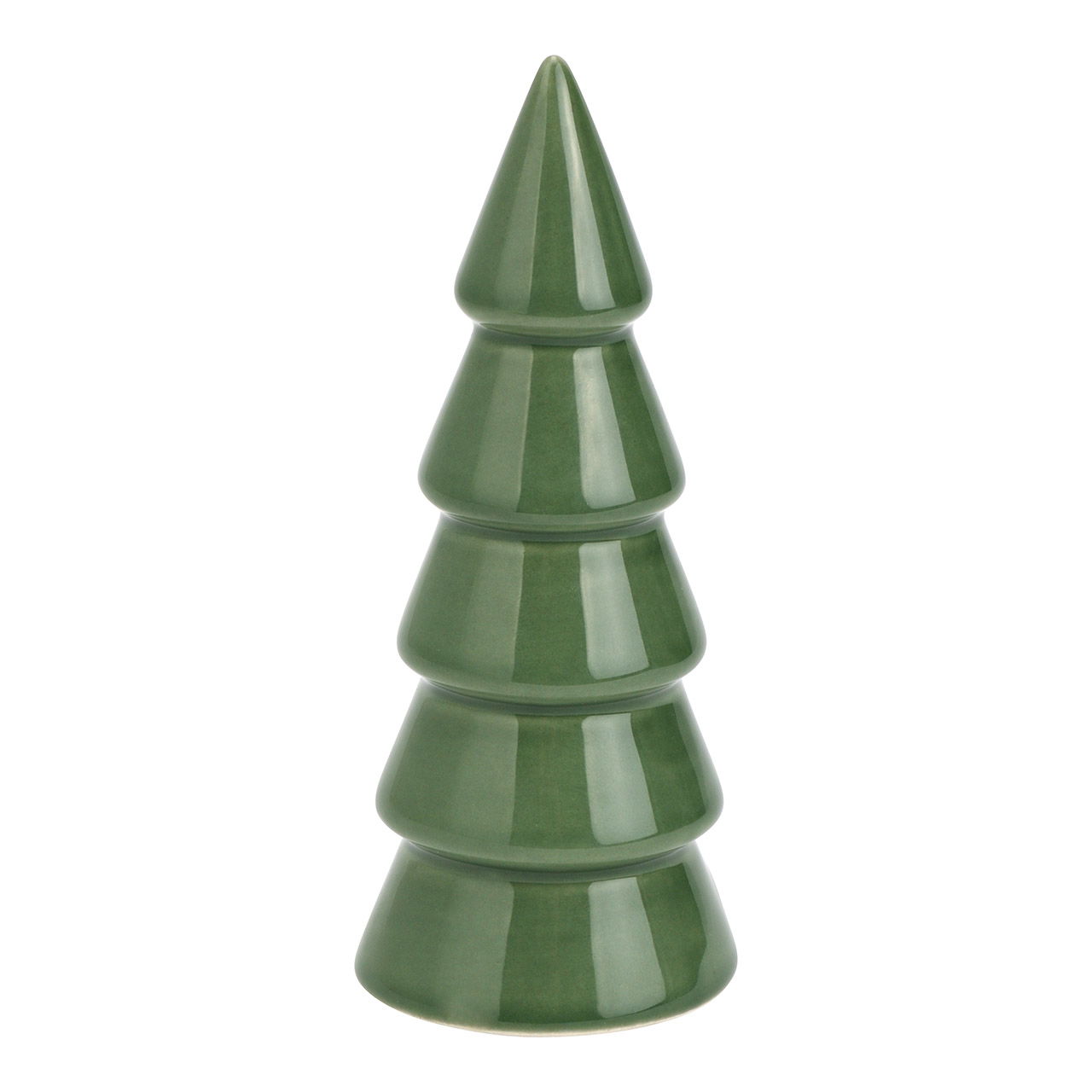 Tannenbaum aus Keramik, Grün (B/H/T) 5x13x5cm Töpferei, Schach, Spiel, Glas, Kegel