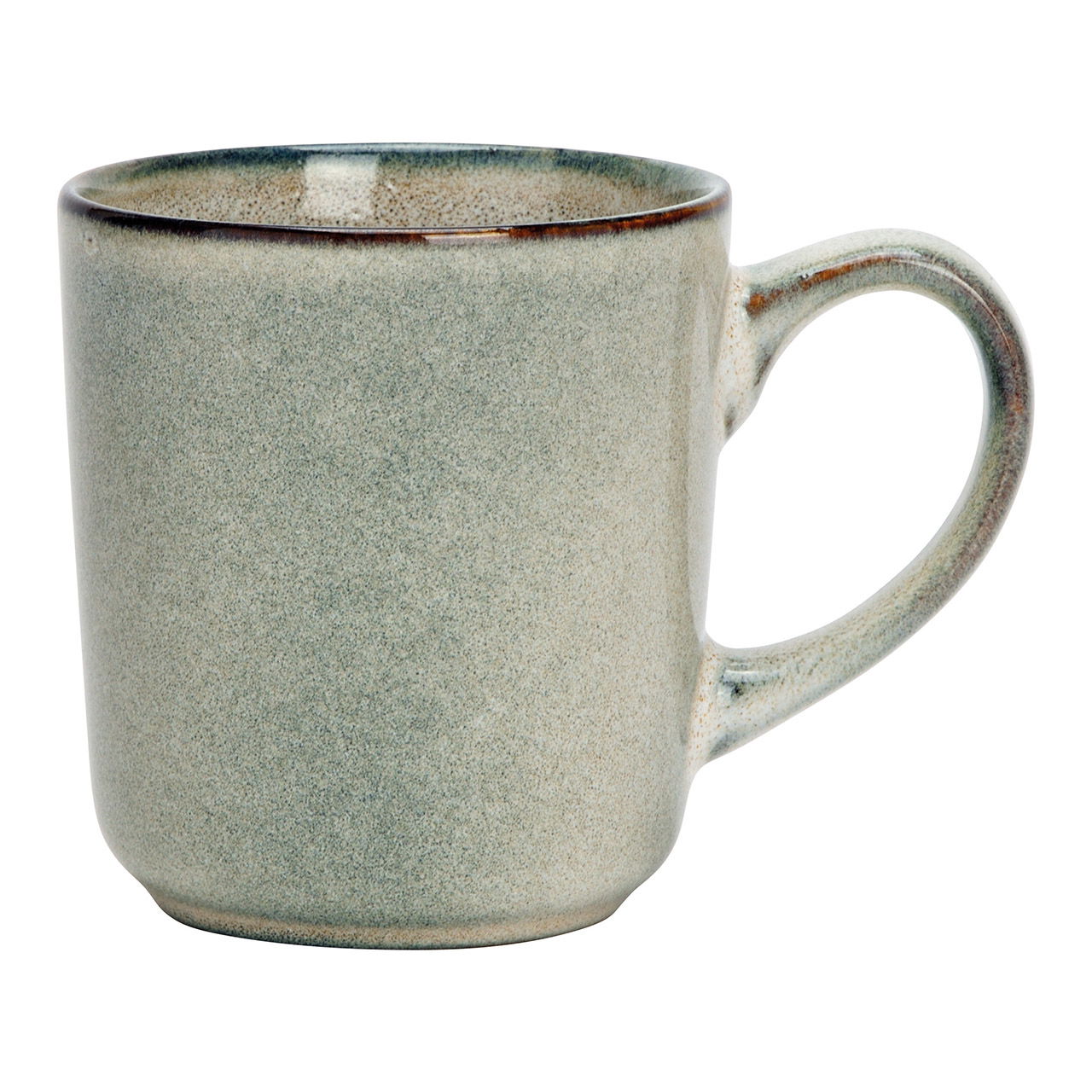 Taza de barro gris (c/h/d) 13x10x9cm 425ml