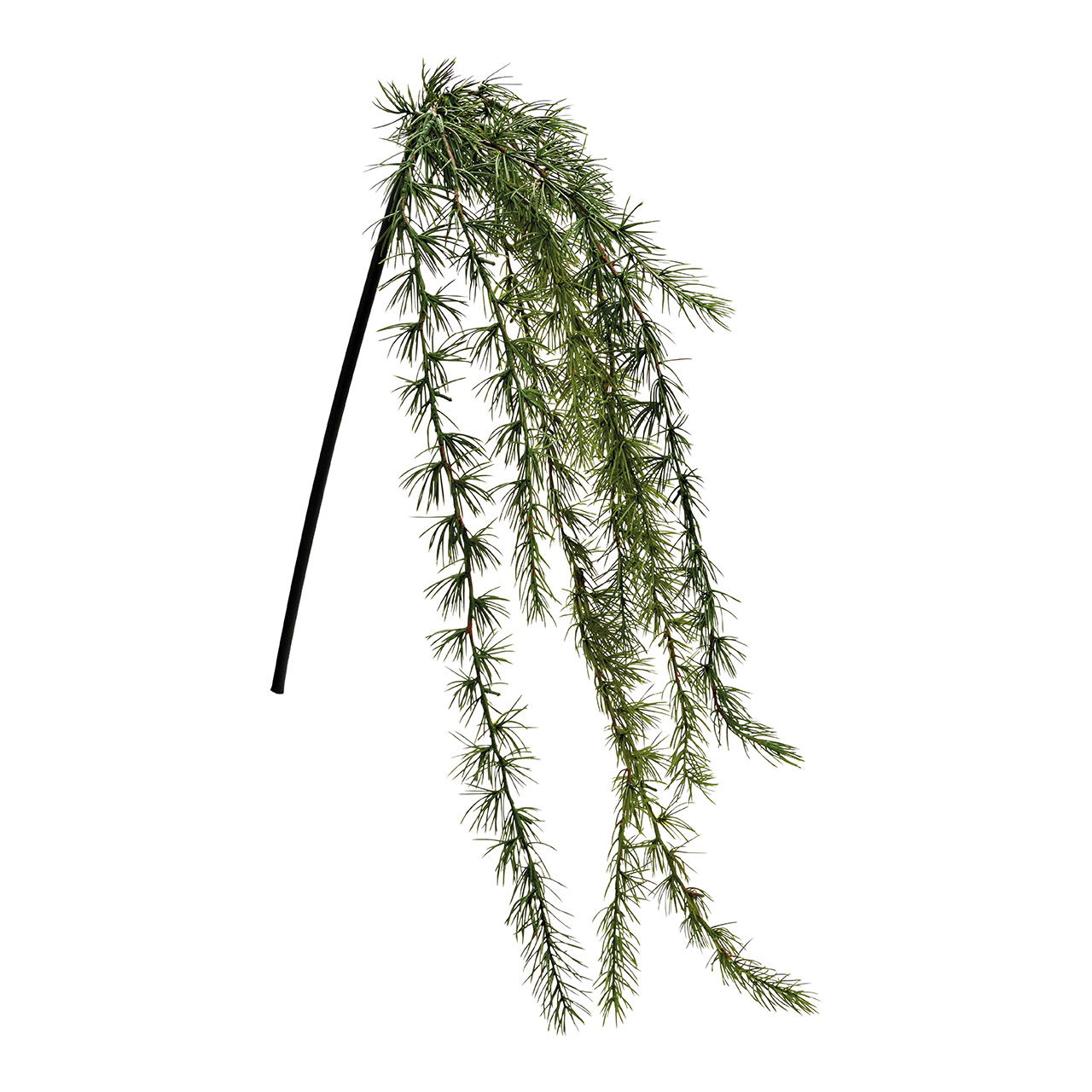 Hanging artificial cedar flower made of green plastic (W/H/D) 13x119x13cm