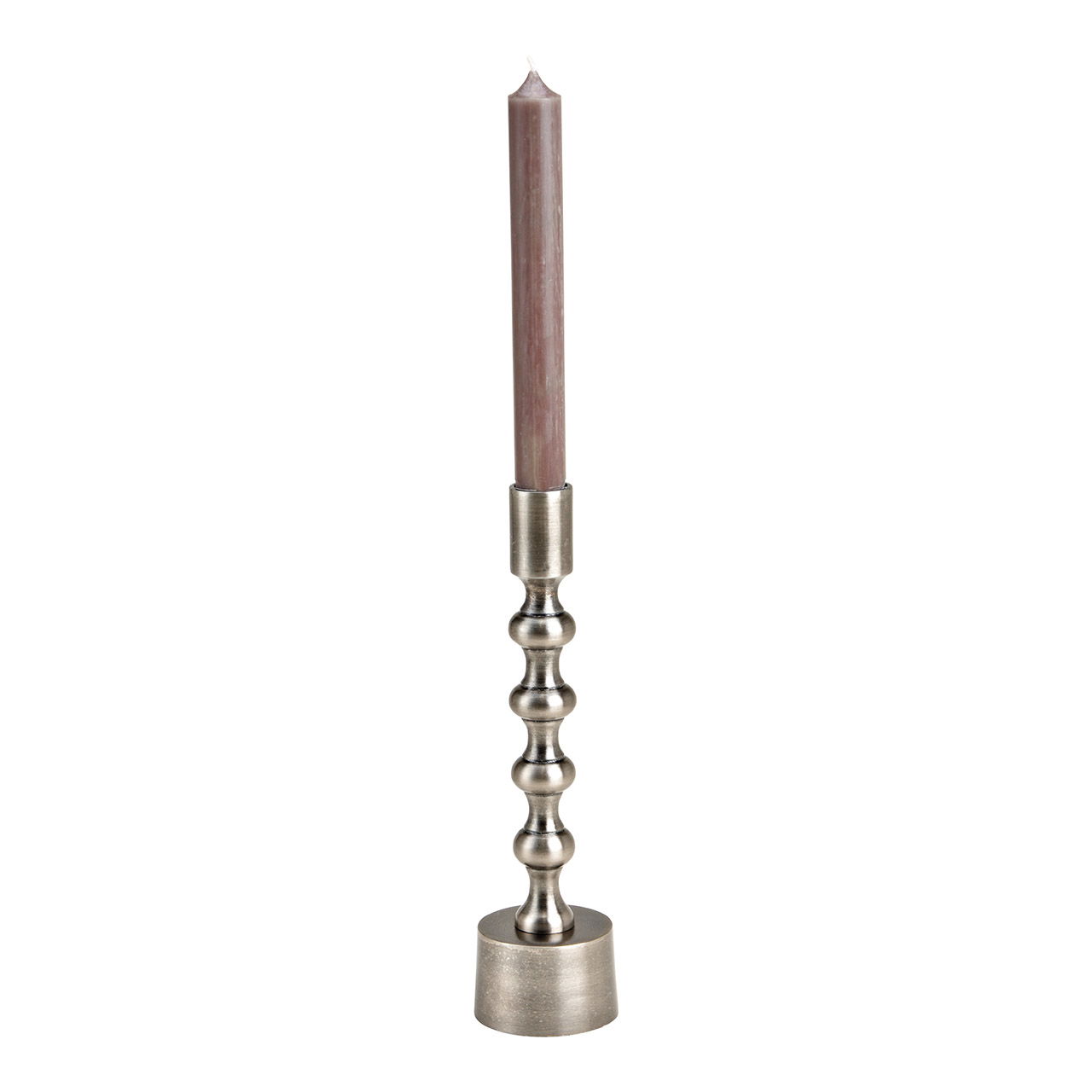 Metal candle holder metallic gray (W/H/D) 6x23x6cm Metal candle holder metallic gray (W/H/D) 6x23x6cm