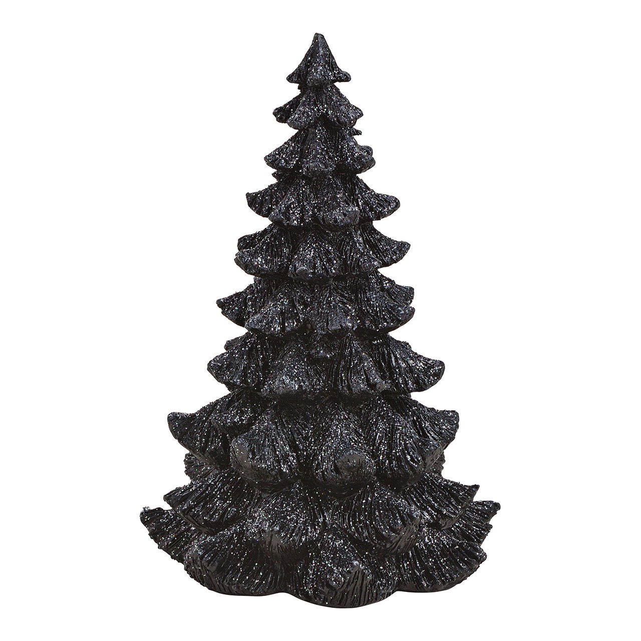 Christmas tree made of poly black (W/H/D) 18x25x18cm Christmas tree made of poly black (W/H/D) 18x25x18cm