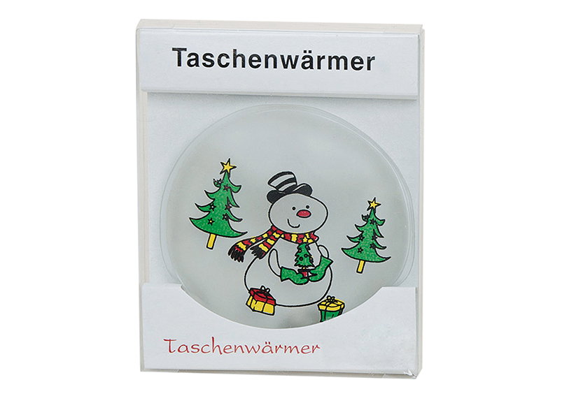 Taschenwärmer, Weihnachtsmotiv, Schneemann, Winter, Kugel/weihnachtsdeko