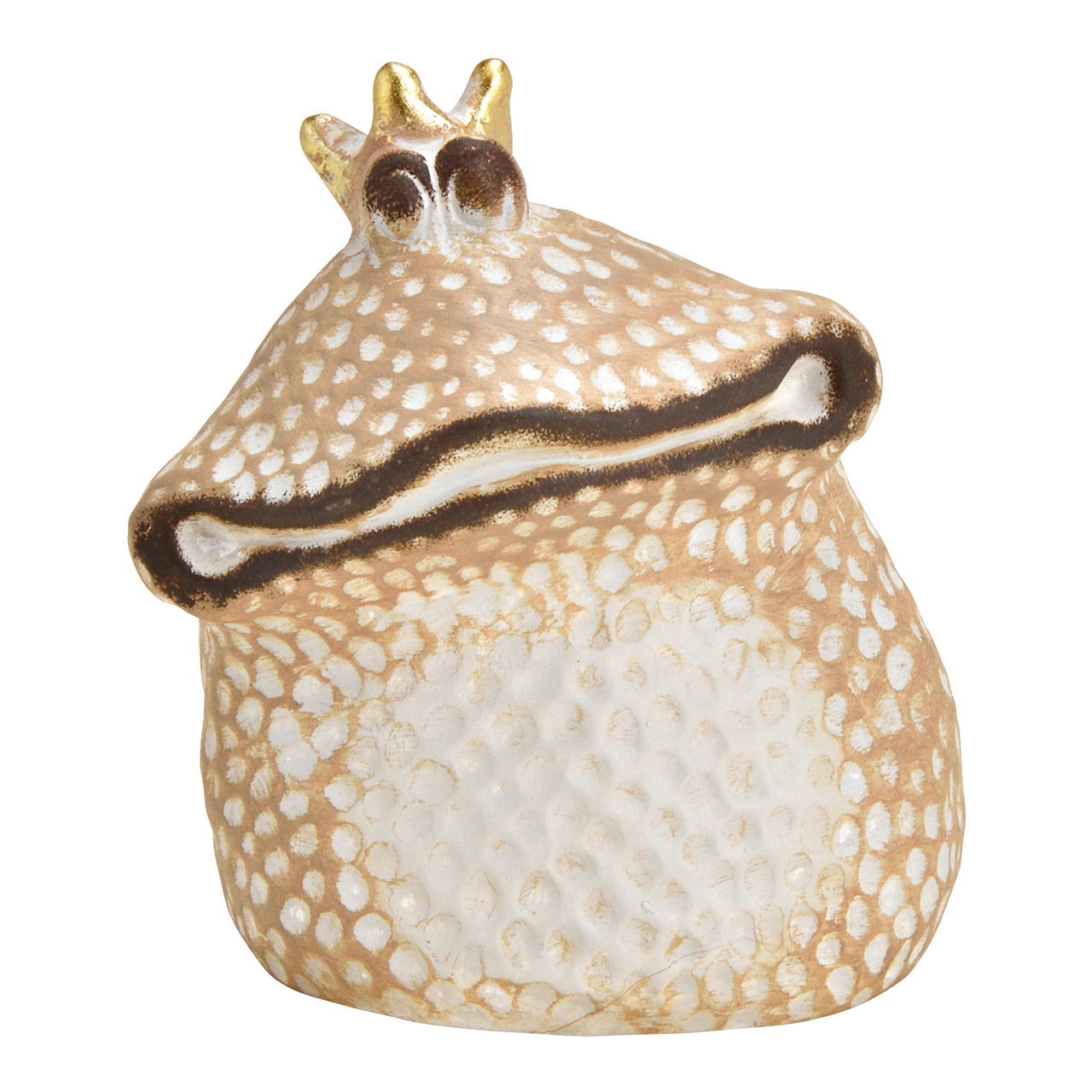 Frog ceramic gray (W/H/D) 12x14x10cm