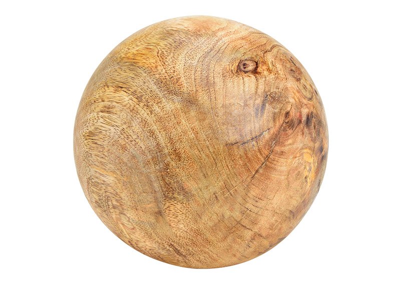 Palla di legno di mango marrone Ø20cm