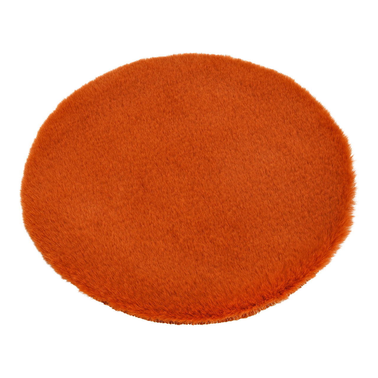 Sitzauflage Kunstfell aus Polyester, Braun Ø34cm Sitzauflage Kunstfell aus Polyester, Braun Ø34cm