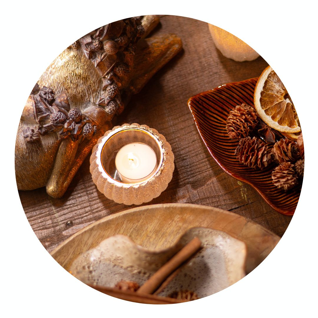 Essen, Präsentation des Essens, Kerze