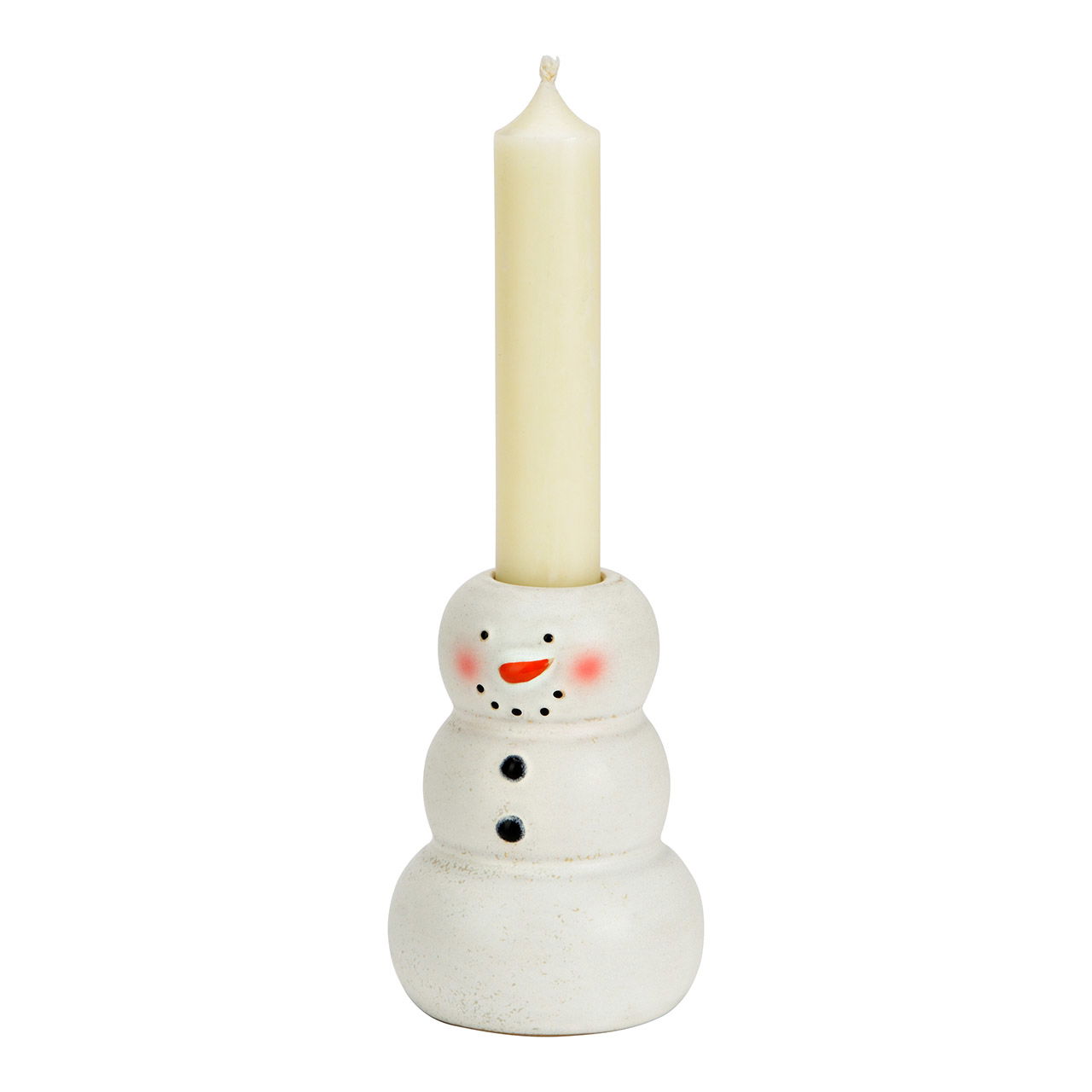 Chandelier Bonhomme de neige en faïence, blanc (L/H/P) 6x9x6cm Chandelier Bonhomme de neige en faïence, blanc (L/H/P) 6x9x6cm
