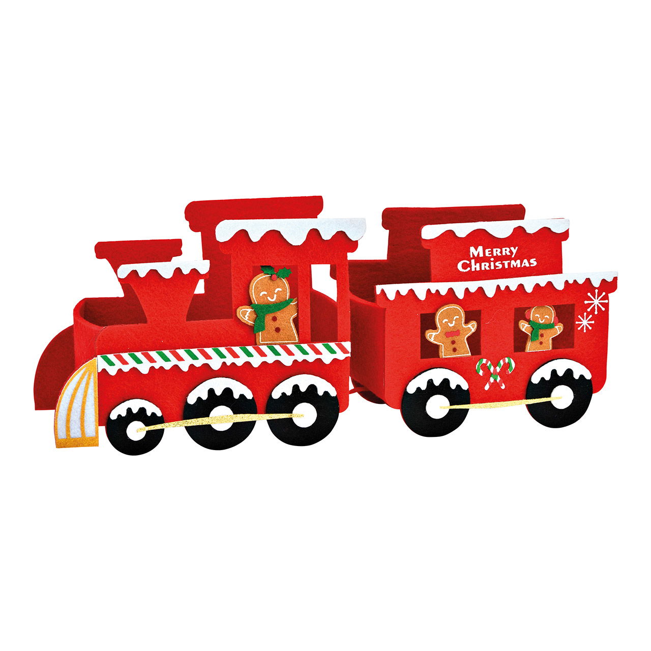 Filz Korb, Weihnachtszug aus Polyester rot (B/H/T) 32x13x8cm Filz Korb, Weihnachtszug aus Polyester rot (B/H/T) 32x13x8cm