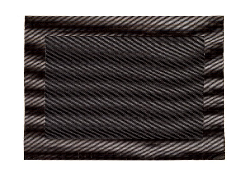 Mantel individual de plástico marrón oscuro, W45 x H30 cm